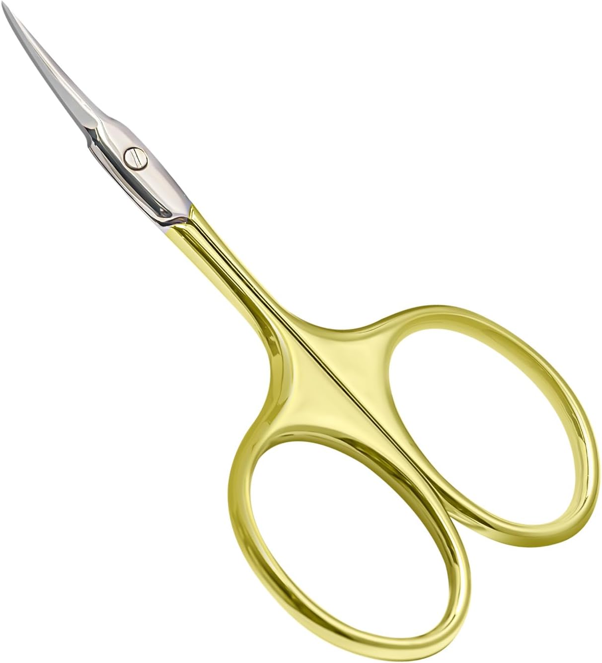 Detalle de CGBE nagelriemschaar met extra fijne gebogen punt, roestvrij staal, goud
