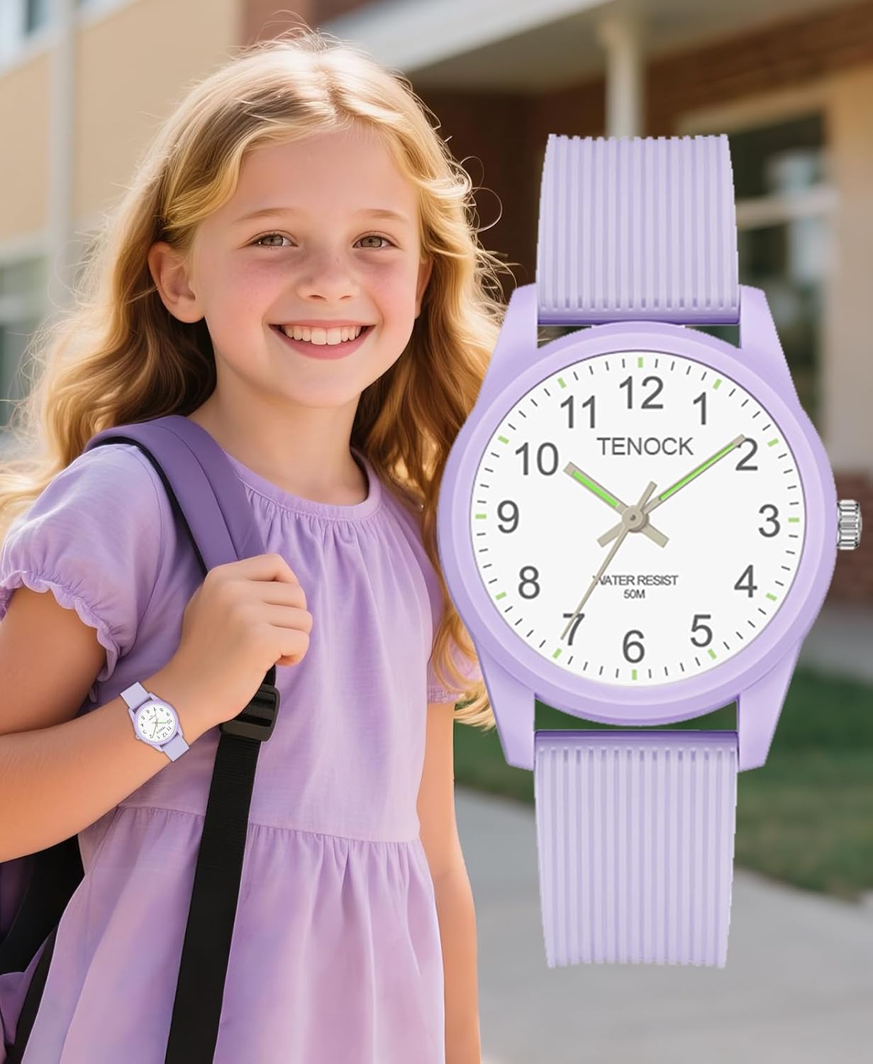 Thumbnail 6 de Orologio analogico per bambini 4-12 anni impermeabile 50 m – “apprendimento del tempo”