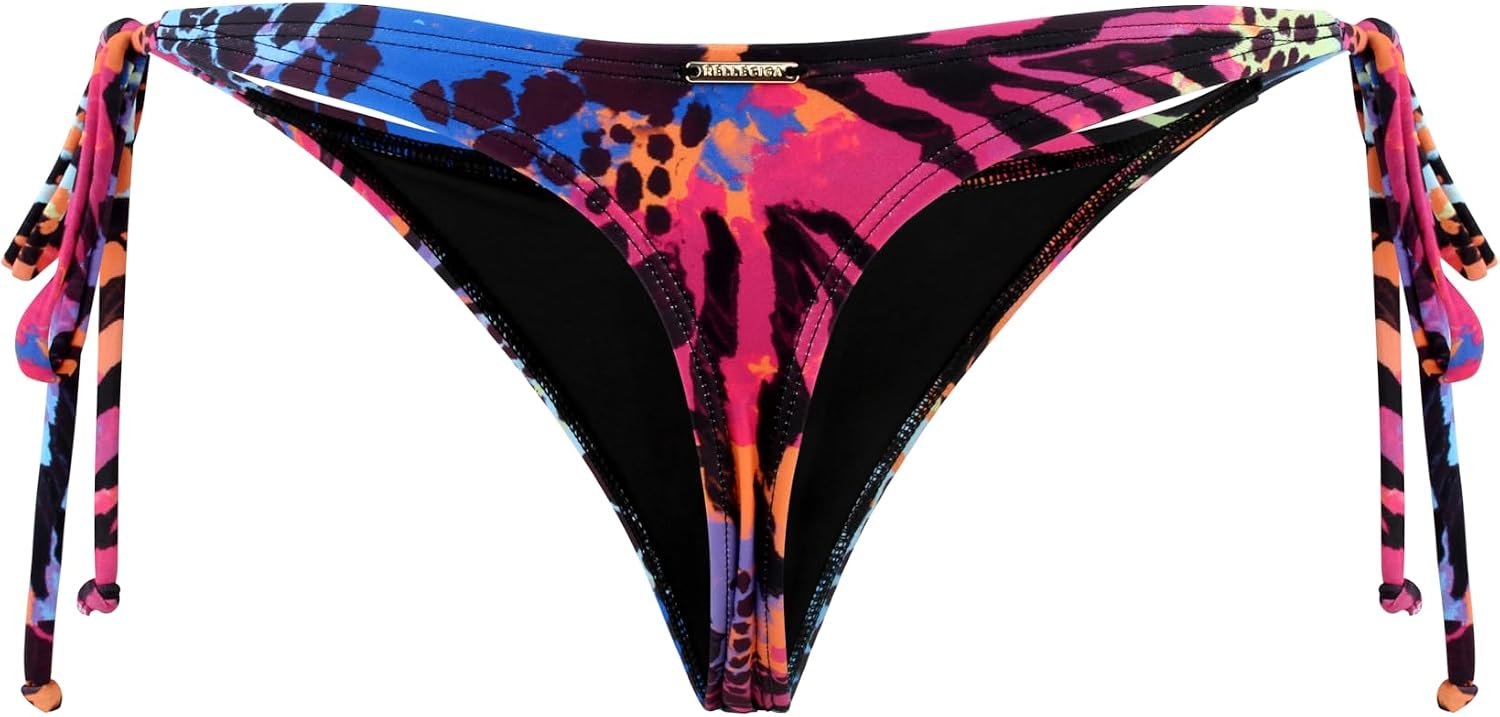 Detalle 2 de RELLECIGA Bas de maillot de bain femme tanga avec liens ajustables