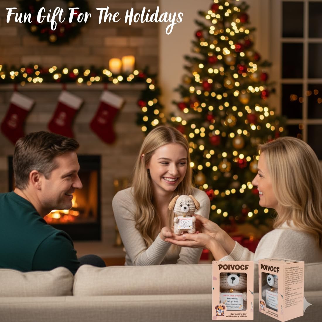 Thumbnail 4 de Handmade Crochet Puppy Encouragement Gift Plush 🧸