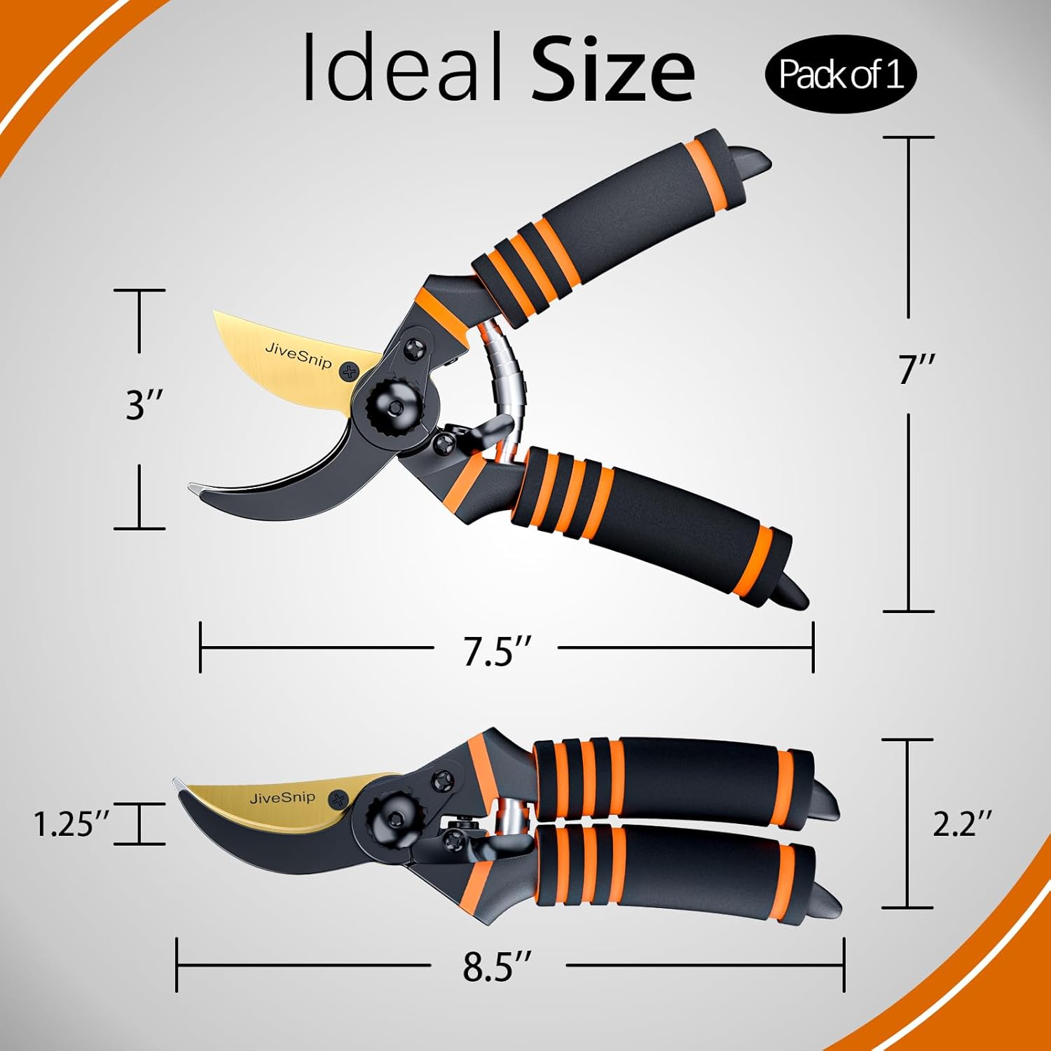 Thumbnail 2 de JiveSnip Premium Titanium Garden Secateurs – Bypass secateurs ✂