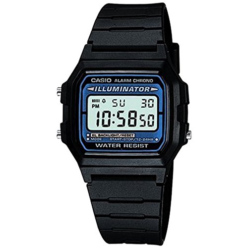 Detalle de Casio Herren Armbanduhr Digital Quarz Harz F-105W-1AWYEF – zuverlässige Alltagsuhr mit praktischen Funktionen