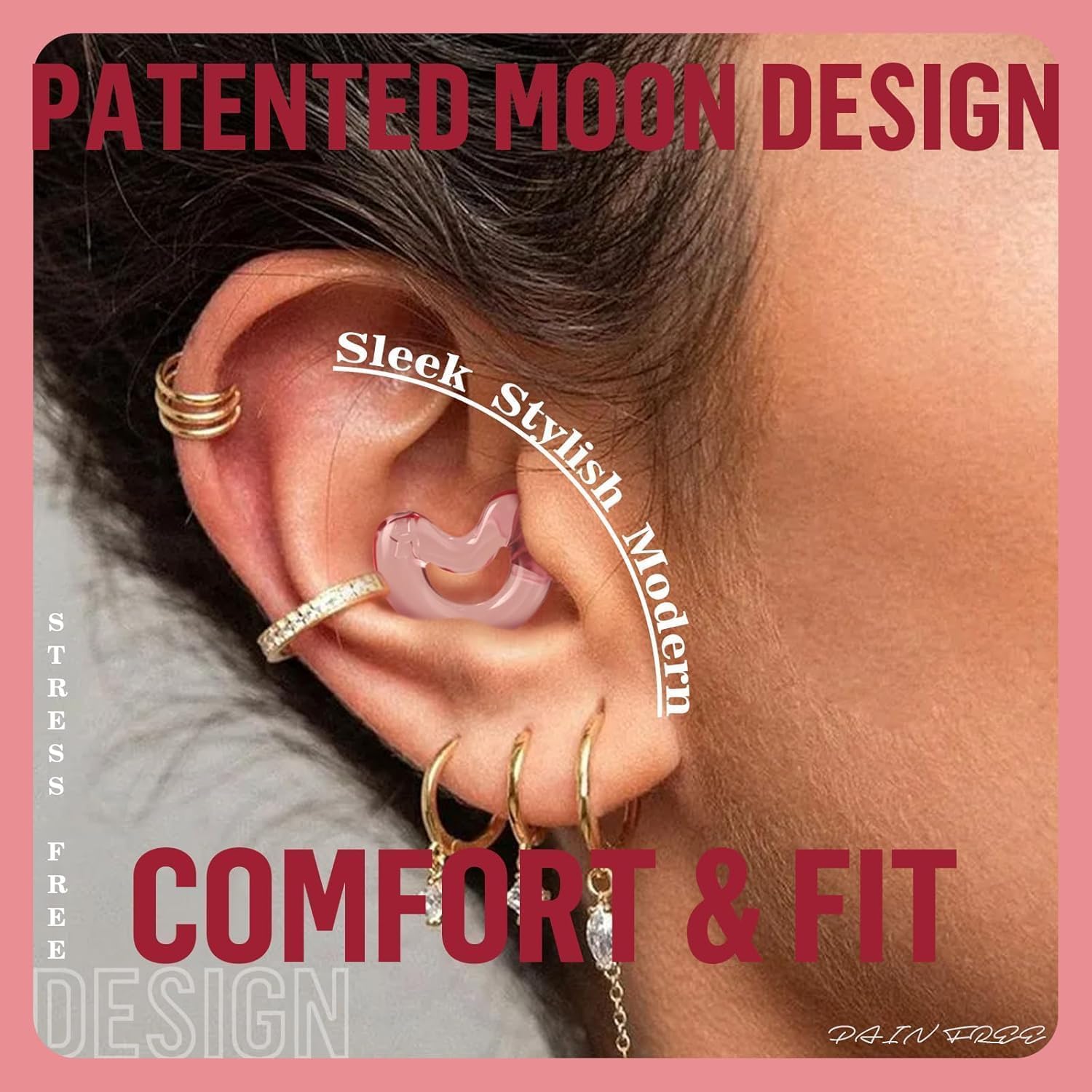 Detalle de Relaxcharm Ear Plugs for Concerts: Balanced 22dB Noise Reduction with 4 Tip Sizes