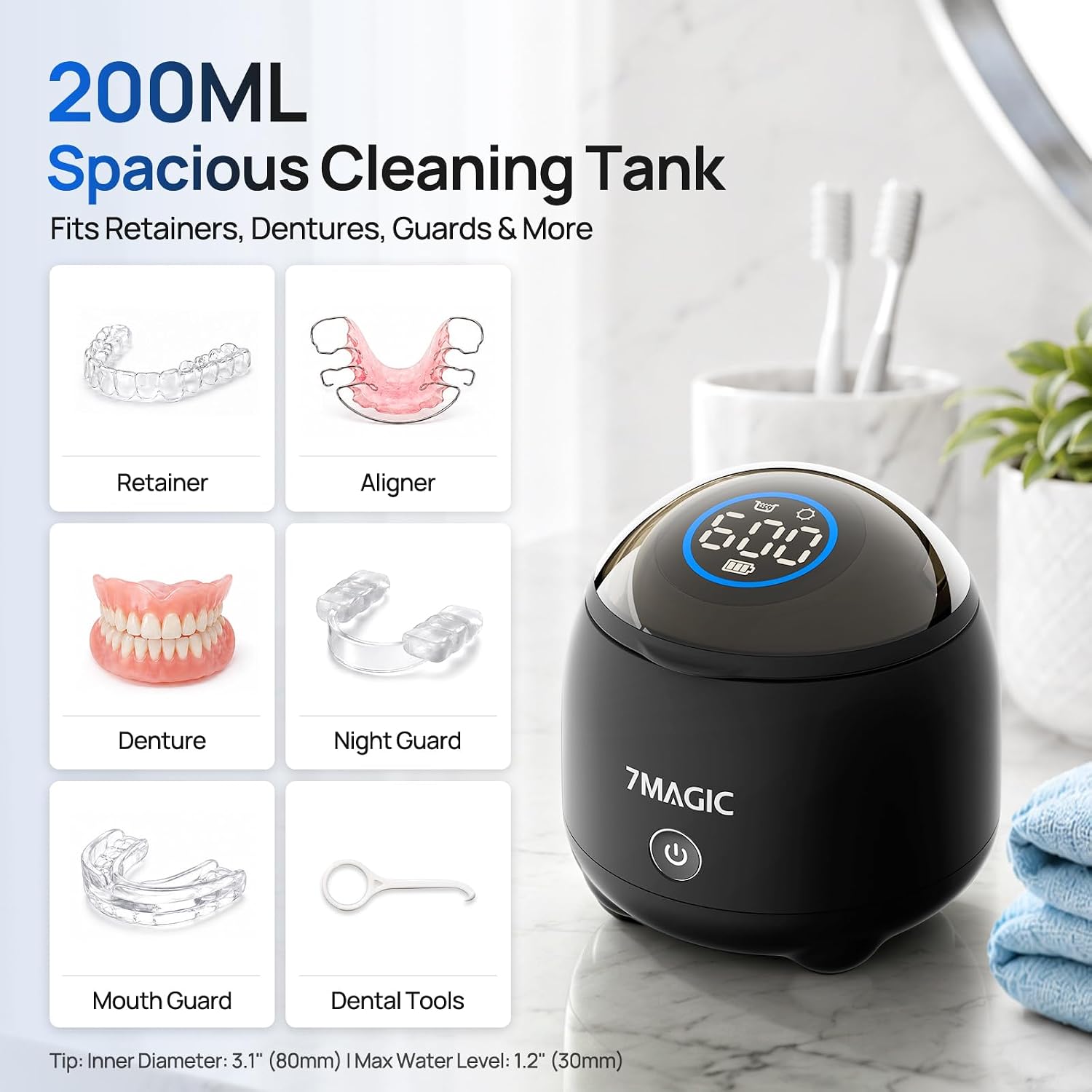 Detalle 2 de 7MAGIC Ultrasonic Retainer Cleaner, 200 mL