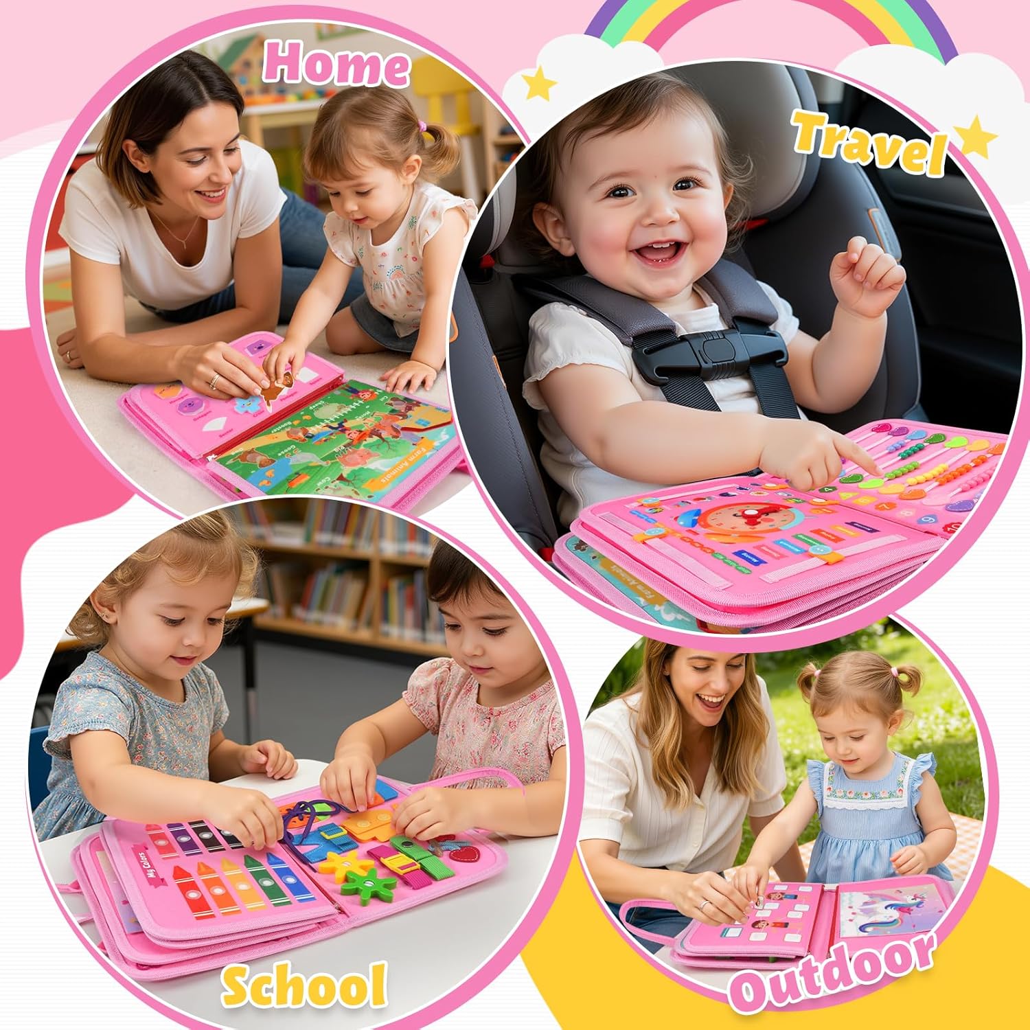 Thumbnail 6 de ZOOI Busy Board Montessori Toy for 1 Year Old