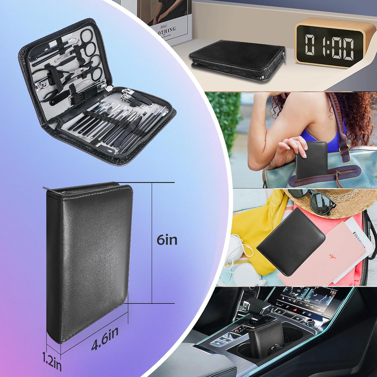 Thumbnail 5 de Manicure Pedicure Kit Professional 30pcs: Deluxe All-in-One Nail Care for Men