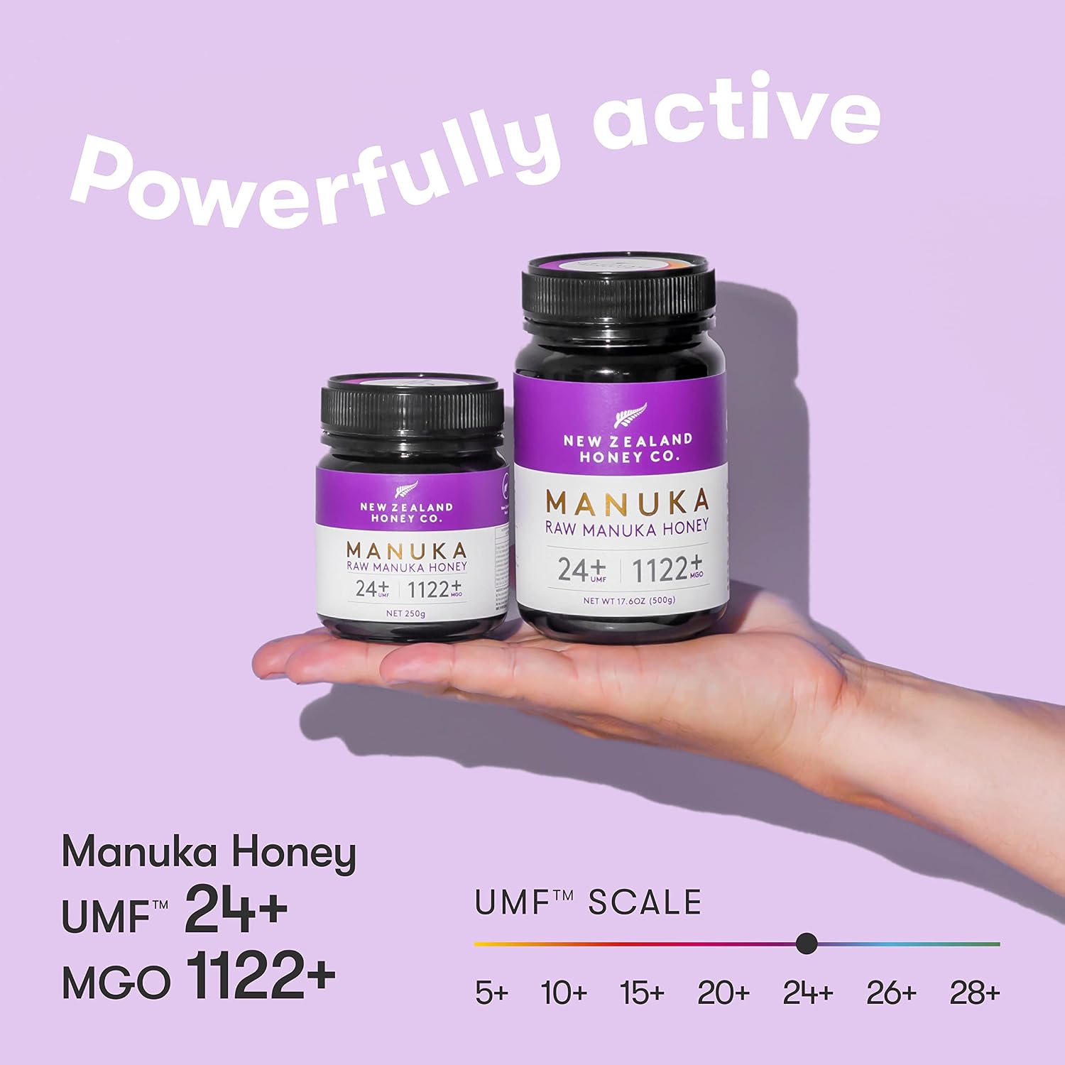 Detalle de New Zealand Honey Co. Miel de Manuka MGO 1122+ 🍯 250g
