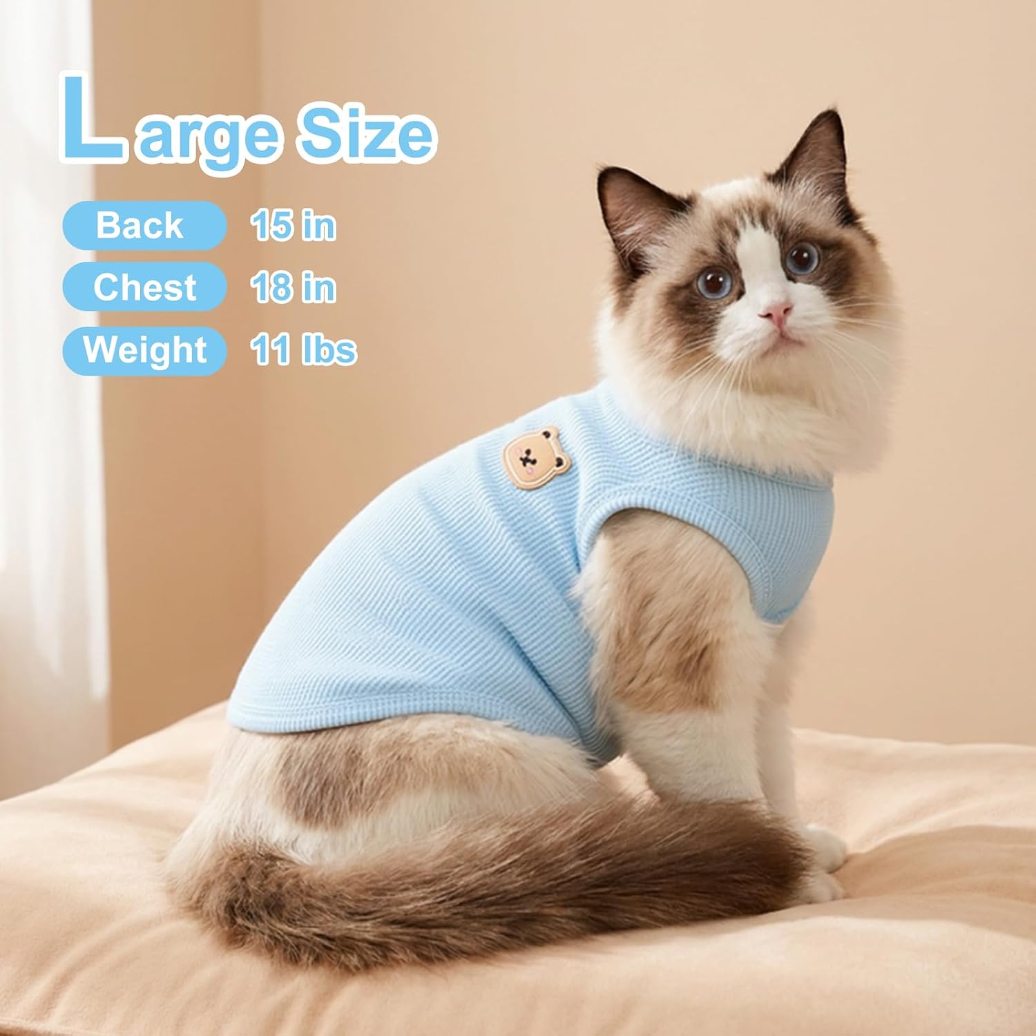 Thumbnail 4 de MAQILO Waffle-Knit Pet Shirt 2X-Large