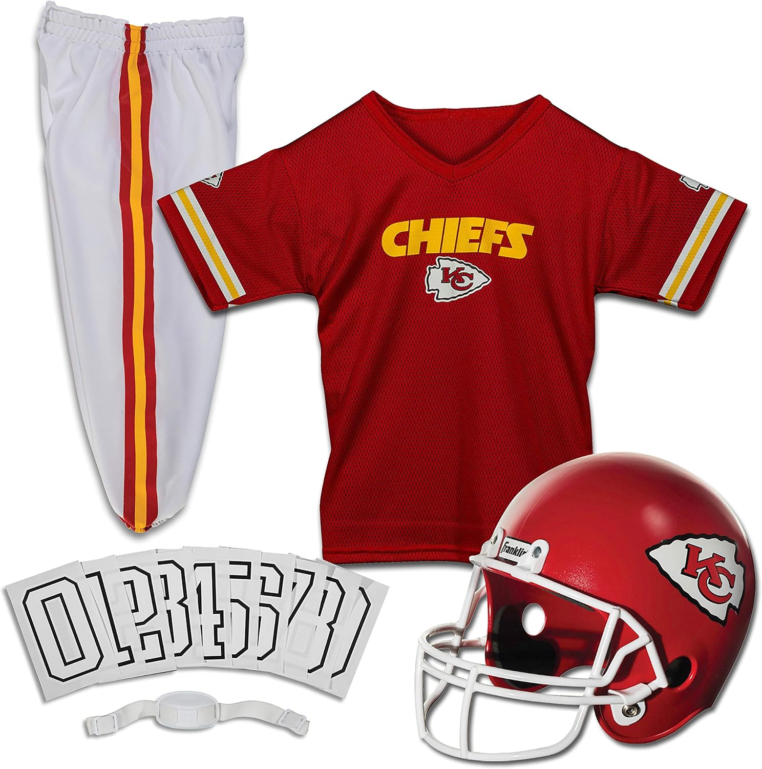 Detalle de Franklin Sports NFL Kids Football Uniform Costume with Helmet, Jersey and Pants