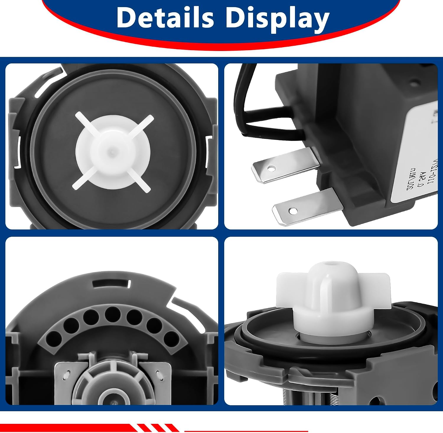 Thumbnail 6 de Surqia DD31-00005A Dishwasher Drain Pump, 110–127V, 0.54A