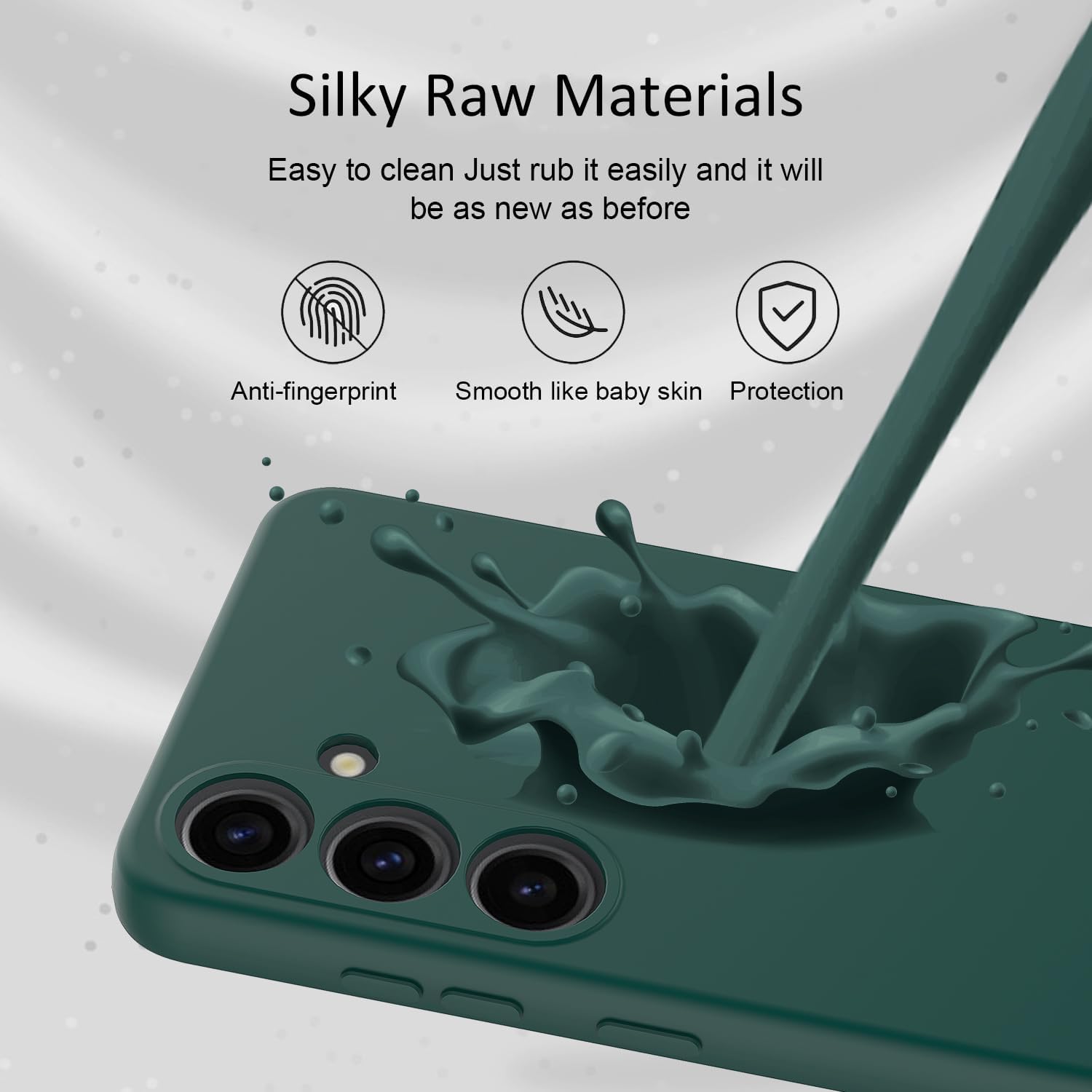 Detalle 2 de HAII Samsung Galaxy A57 6.7-Inch Phone Case, Dark Green