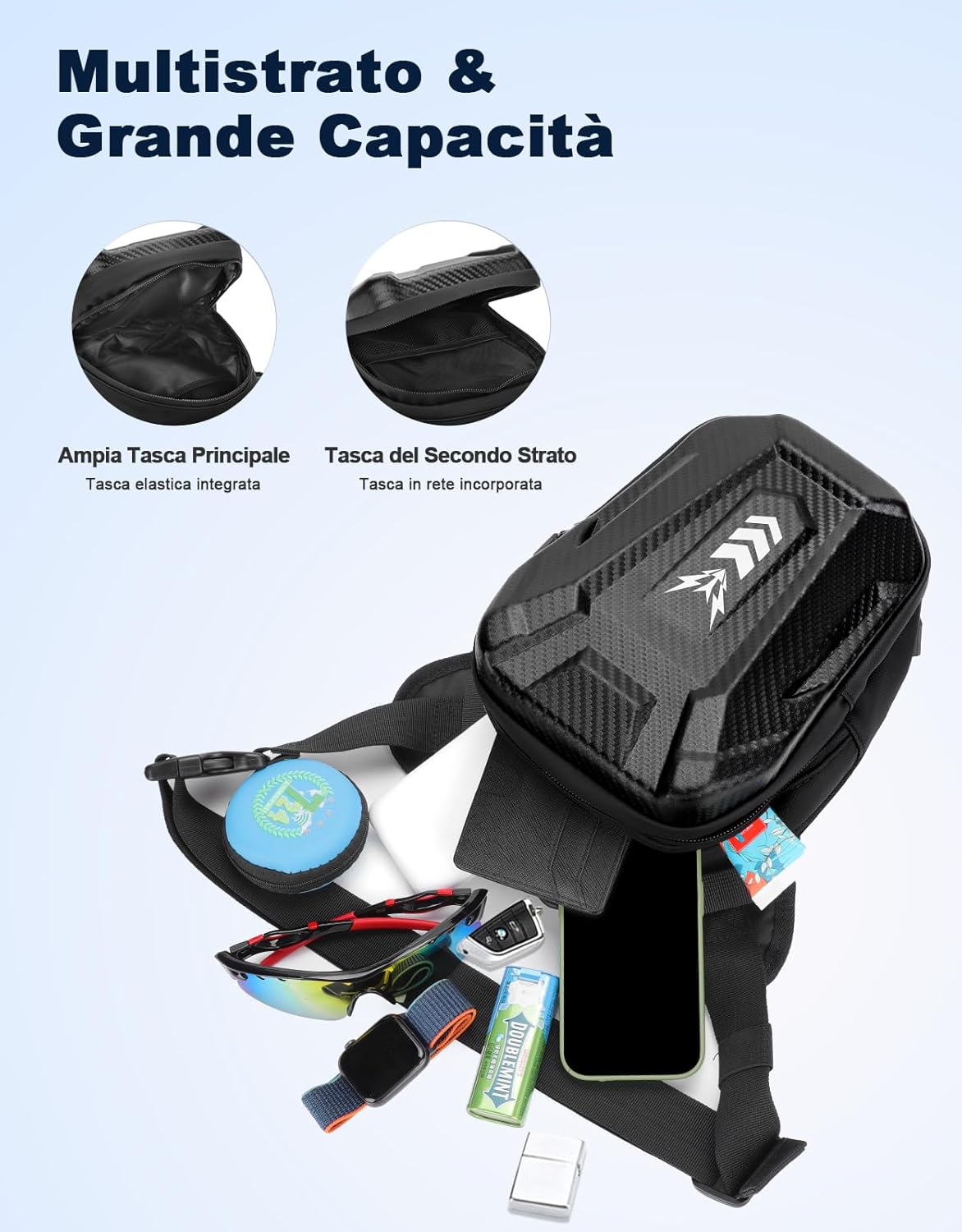 Thumbnail 4 de Rolgno Marsupio Gamba Moto 6 cm espansione