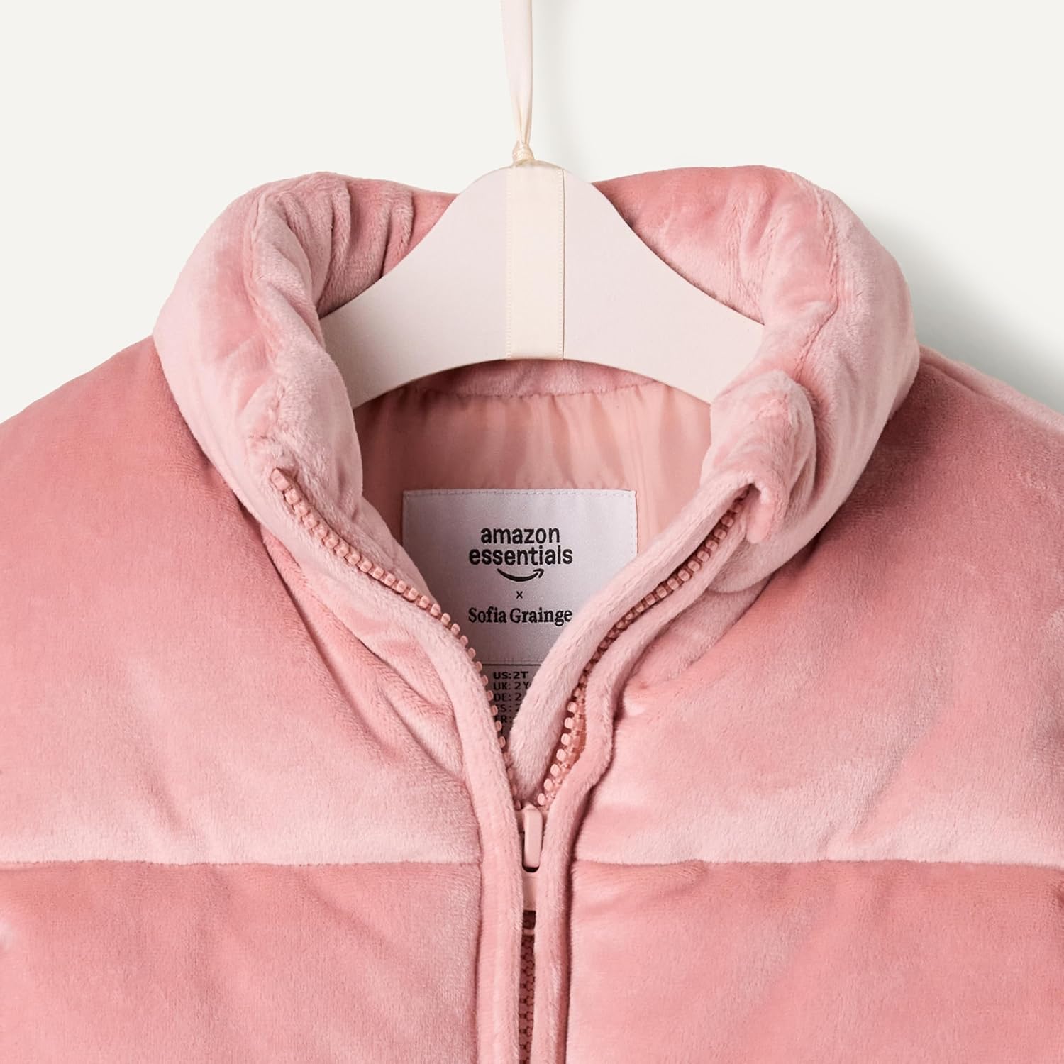 Detalle de Amazon Essentials Piumino in velour per Bambine e Ragazze