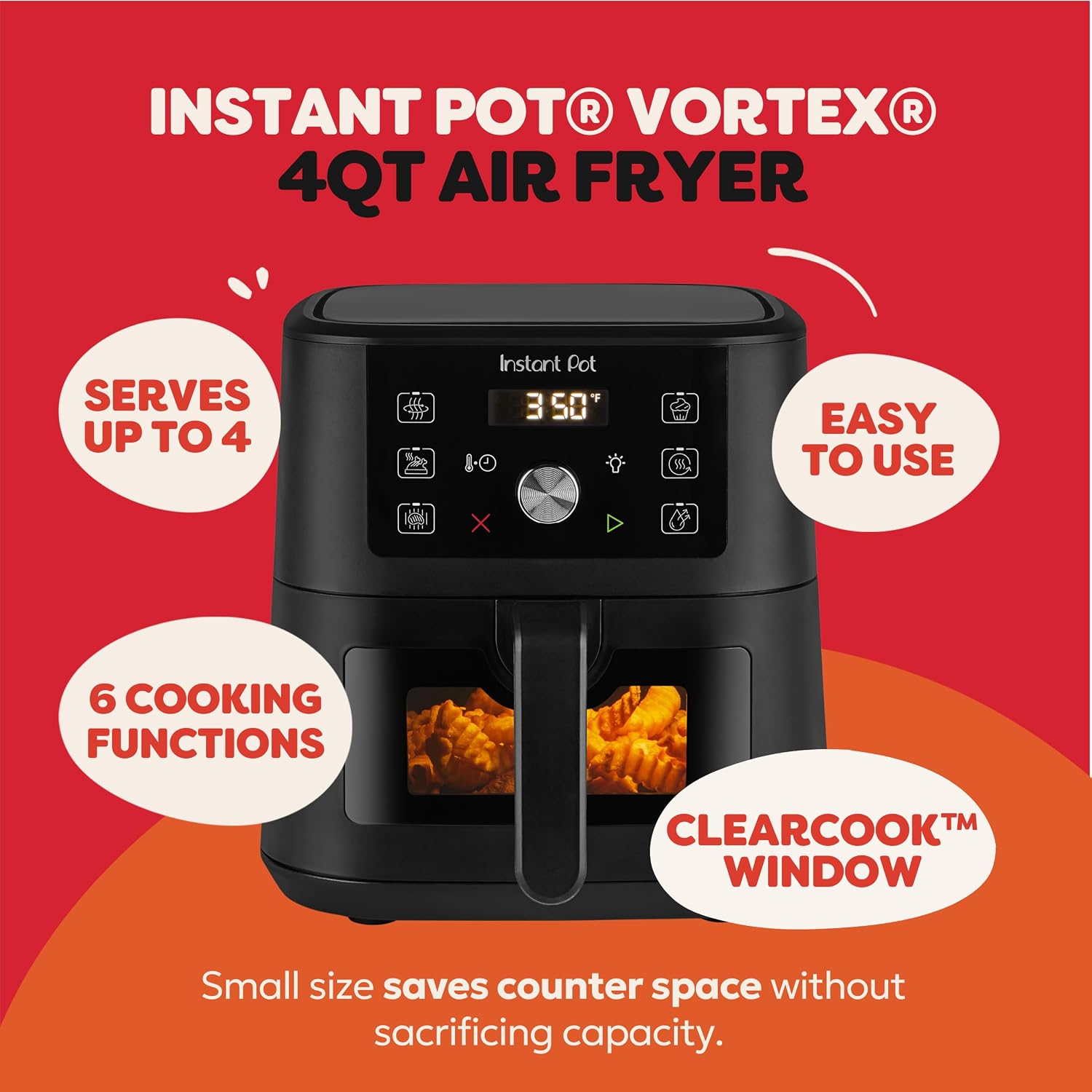 Detalle 2 de Instant Pot 4Qt Vortex mini air fryer