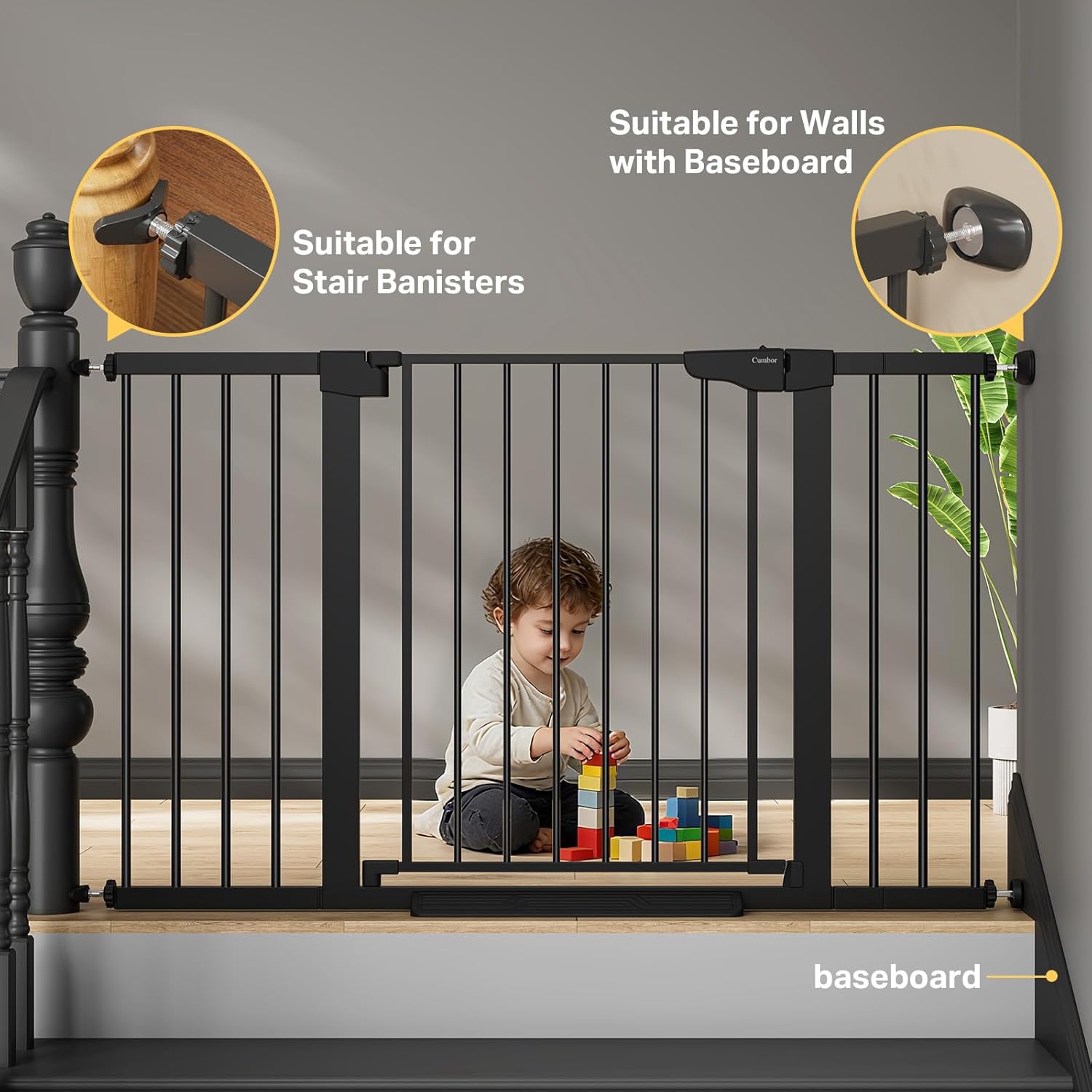 Thumbnail 5 de Cumbor 29.7"–51.5" Extra Wide Baby Gate
