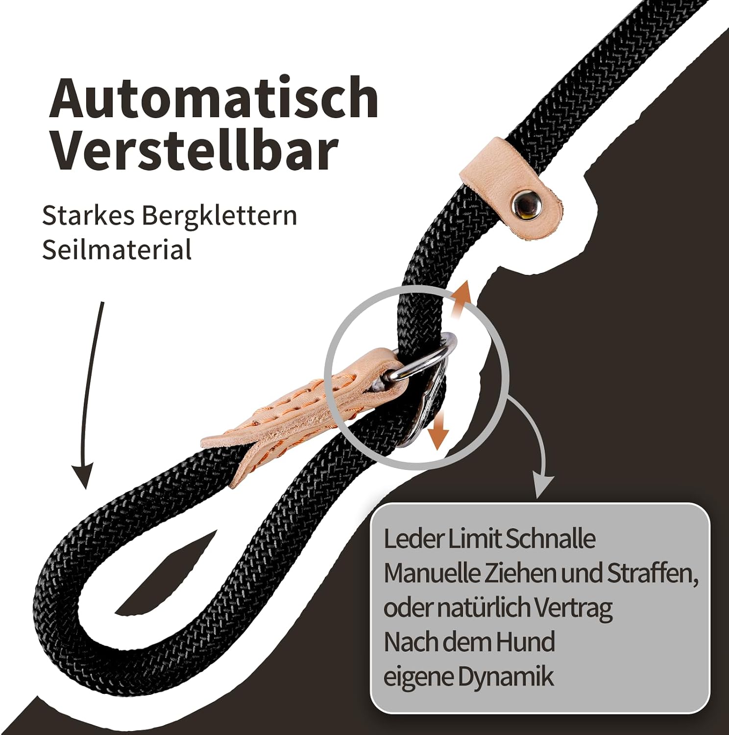Thumbnail 2 de Retrieverleine mit Zugstopp 180 cm đ