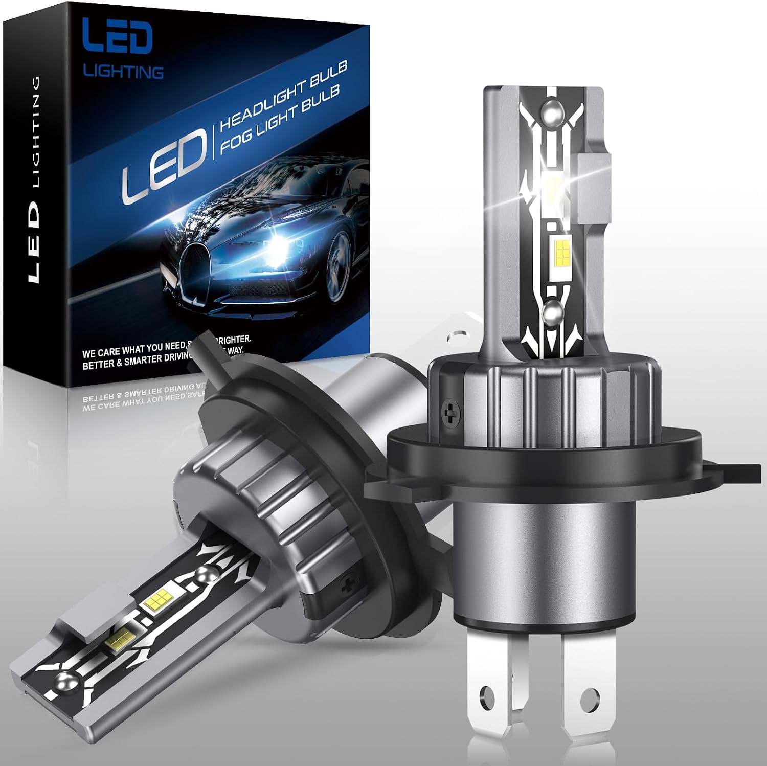 Thumbnail 6 de AUXIRACER H4 LED 80 W lampadina auto 6500 K