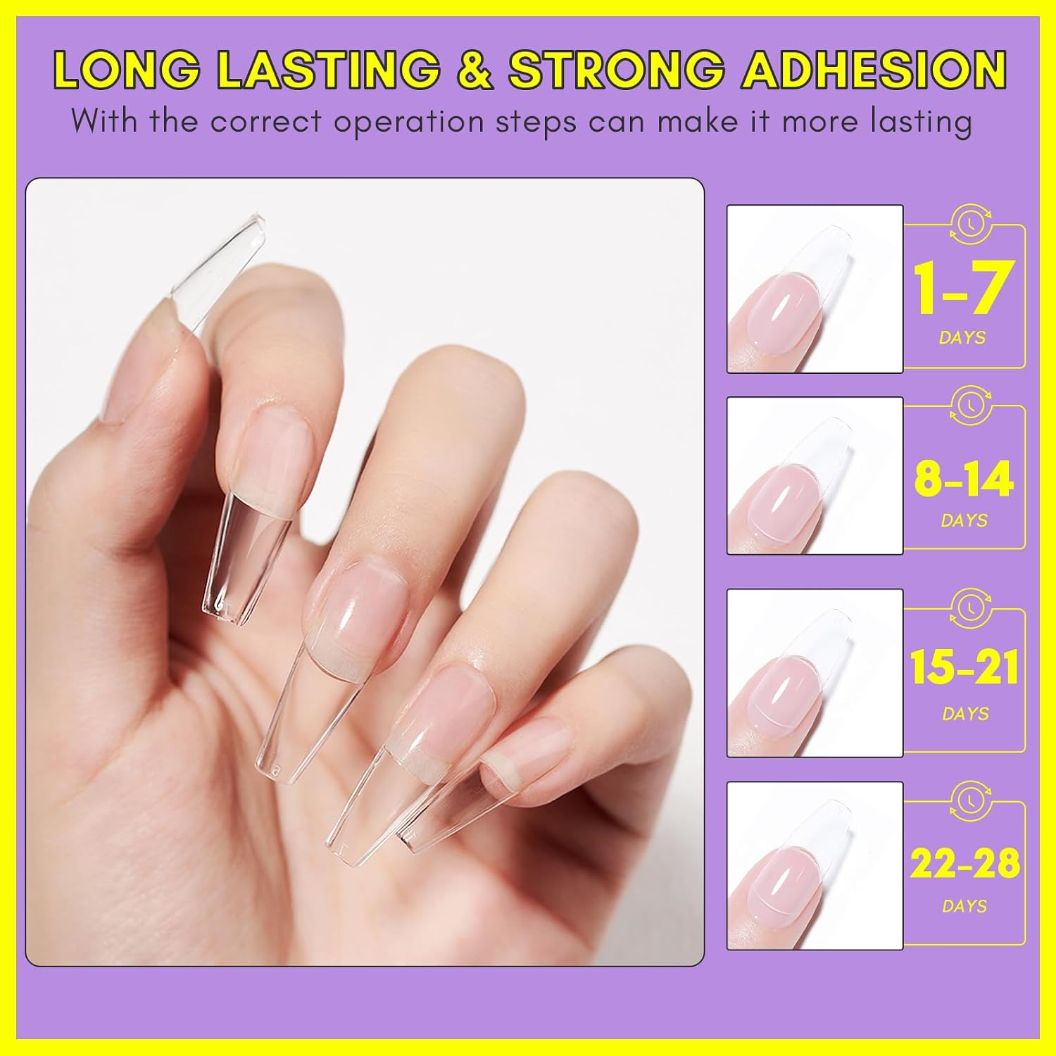 Thumbnail 4 de Makartt Nail Glue Extra Strong 3-in-1 Gel Base Coat Slip Solution (15ml x 2) for Acrylic, Gel and Press-On Nails