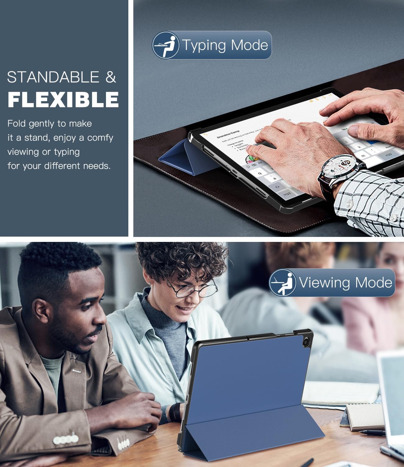 Thumbnail 2 de TiMOVO Slim Case for Samsung Galaxy Tab A11+ / A9+ 11" with Auto Wake/Sleep – Navy Blue