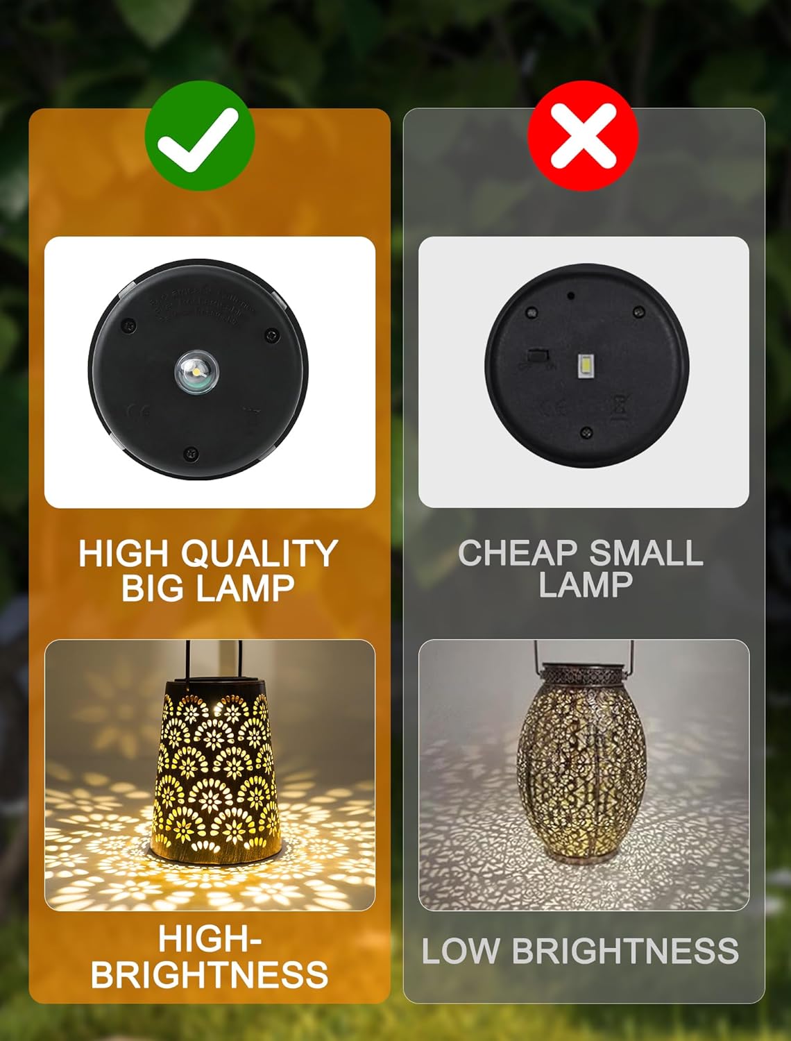 Thumbnail 4 de OUILA Solarlampen für Außen (IP65) – wetterfeste Metall-Gartenleuchte mit LED und Vintage-Floral-Design