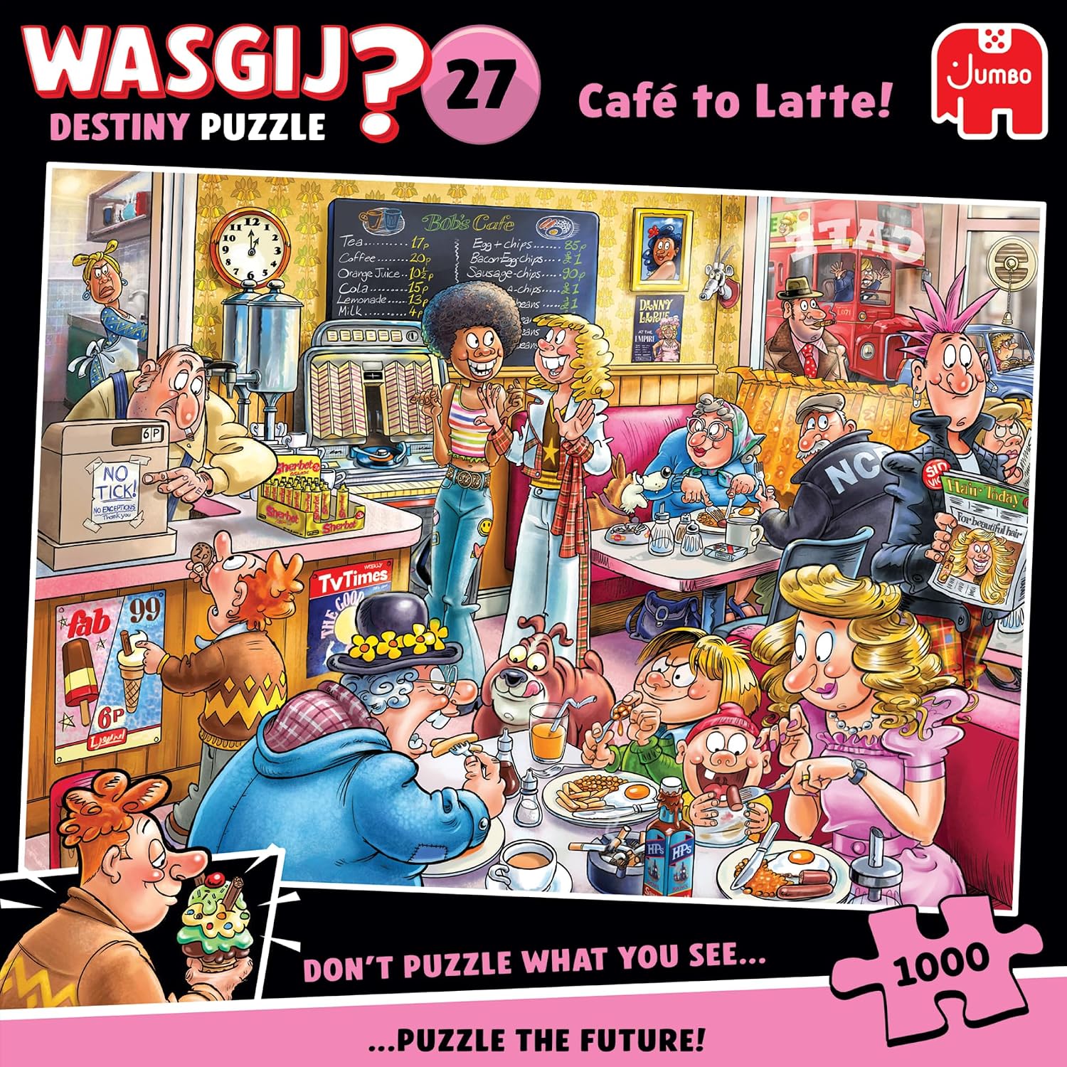 Detalle de Jumbo Wasgij Destiny 27 1110100596 legpuzzel, 1000 stukjes, gerecycleerd karton