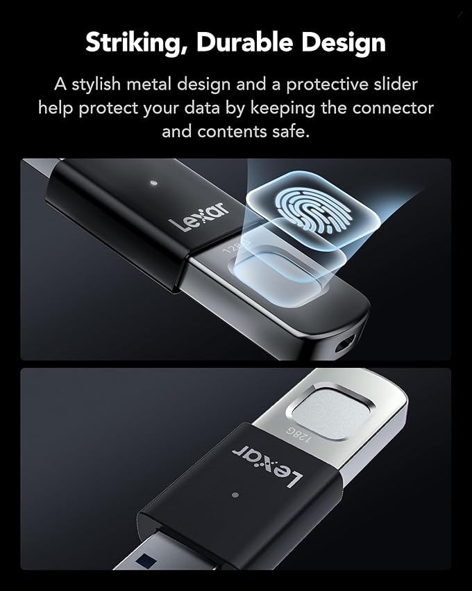 Thumbnail 1 de Lexar JumpDrive Fingerprint F35 Pro 128GB USB 3.0 🔐
