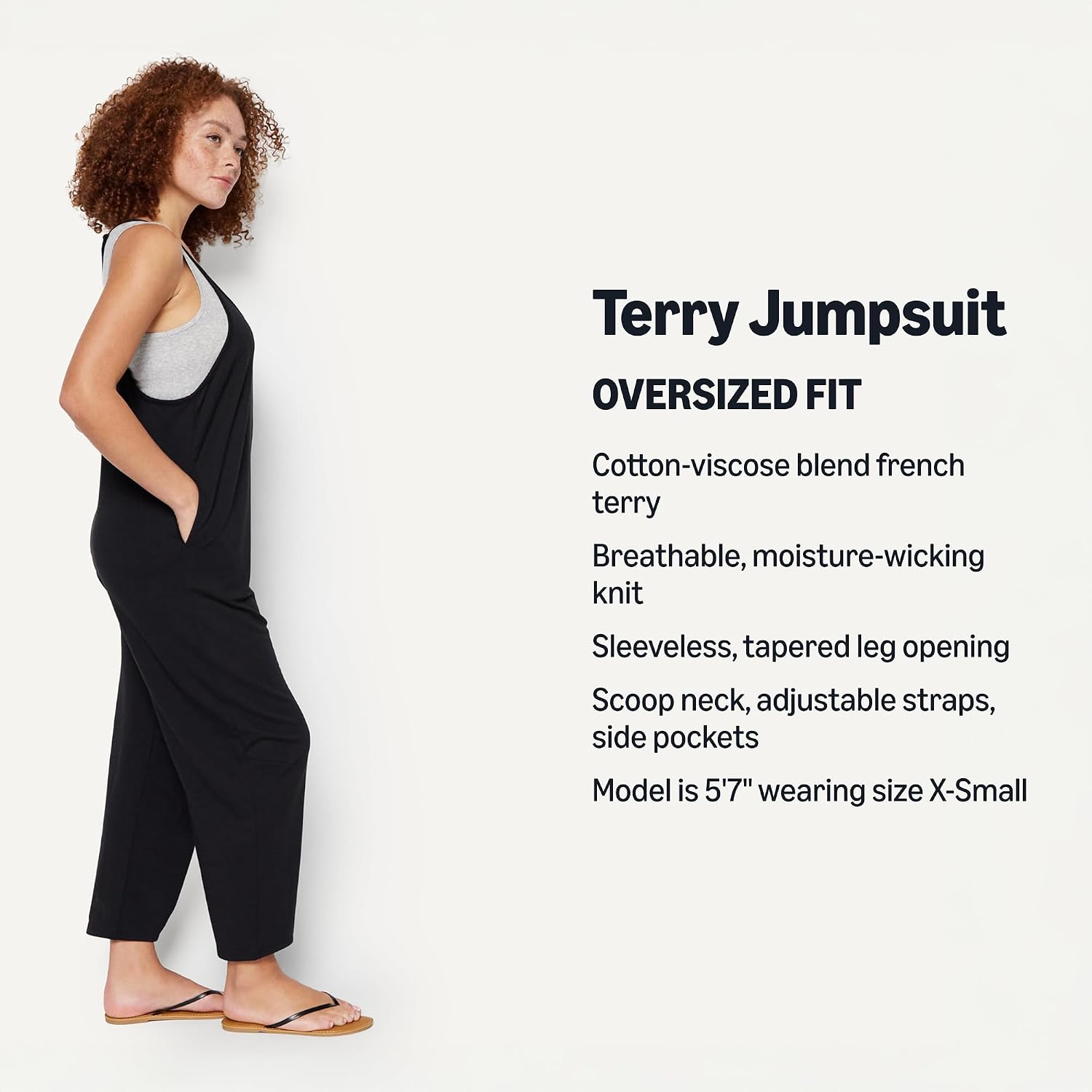 Detalle de Amazon Essentials Women's Oversized-Fit Sleeveless Jumpsuit