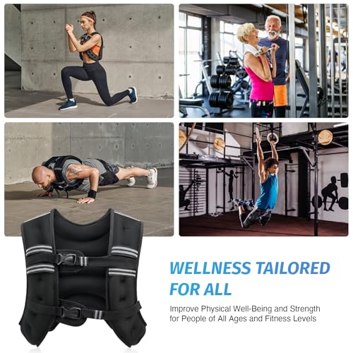 Thumbnail 6 de ZELUS Weighted Vest 20 lb for Training ๐