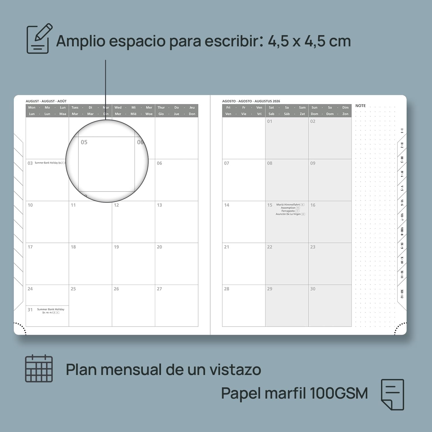 Thumbnail 3 de POPRUN Agenda 2026 Semana Vista Bolsillo 16 x 10,5 cm