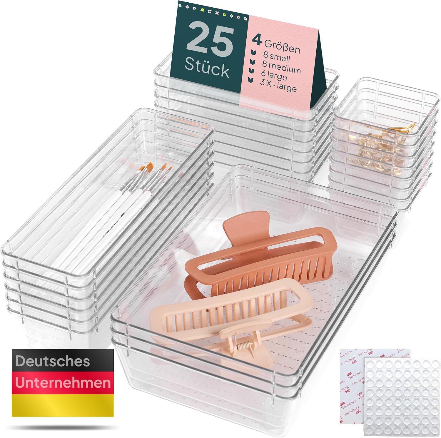 Detalle de uandu Schubladen Organizer 25er Set