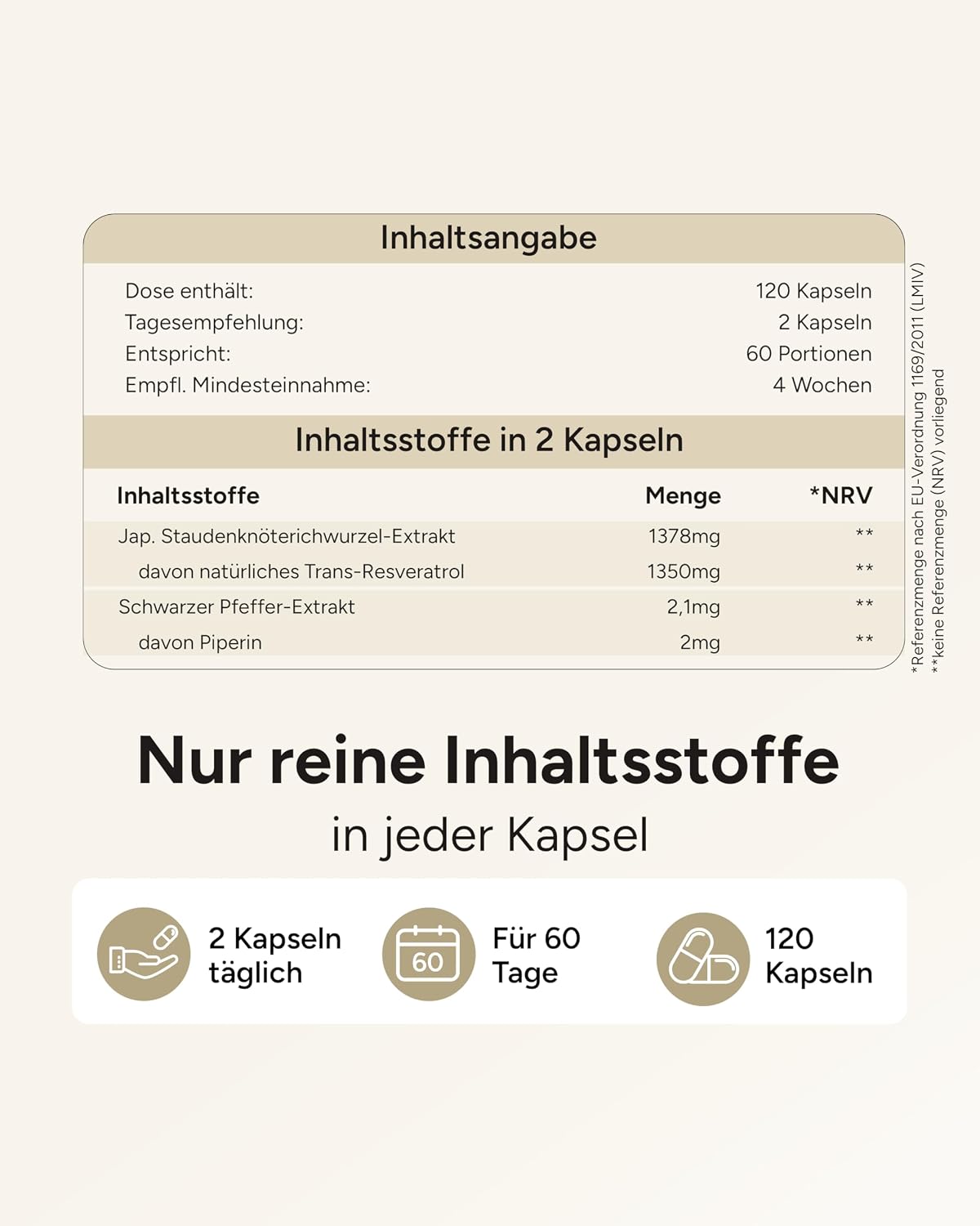 Thumbnail 4 de Resveratrol PLUS 1350 mg Kapseln đź’Š