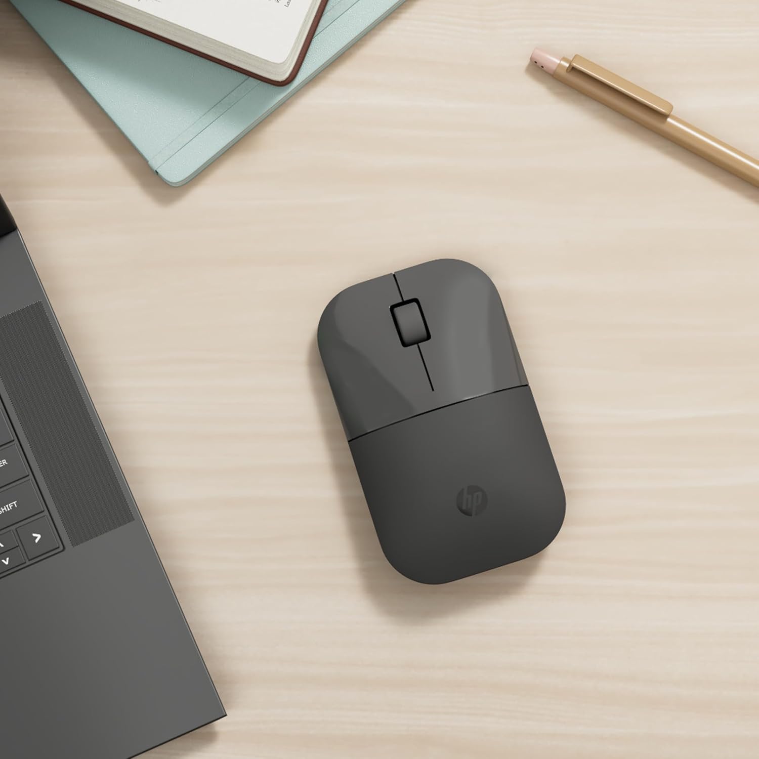 Thumbnail 1 de HP Z3700 Dual Black Wireless Mouse: Bluetooth 5.0 and 2.4GHz USB-A Dongle, 1600 DPI