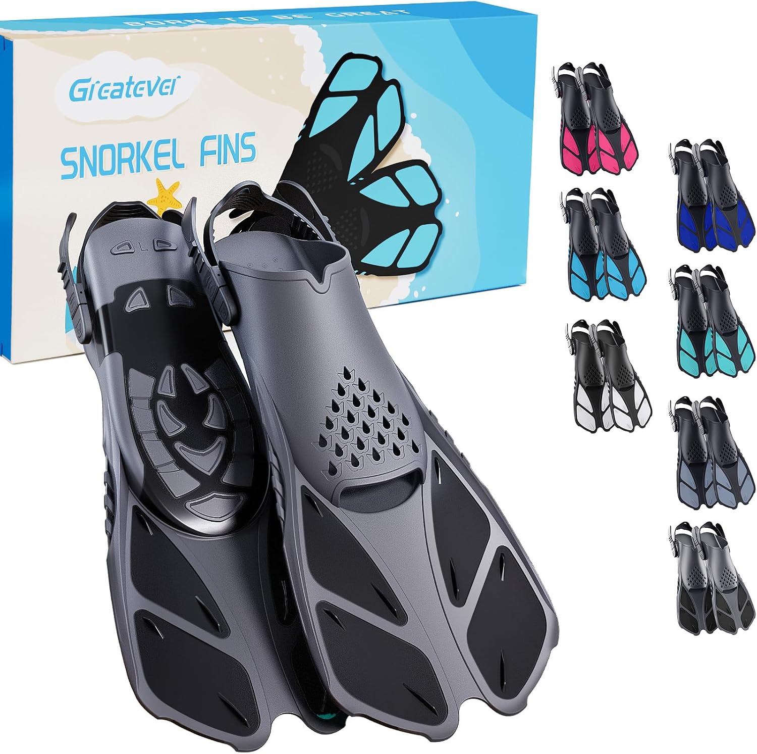 Detalle de Greatever Snorkel Fins Short