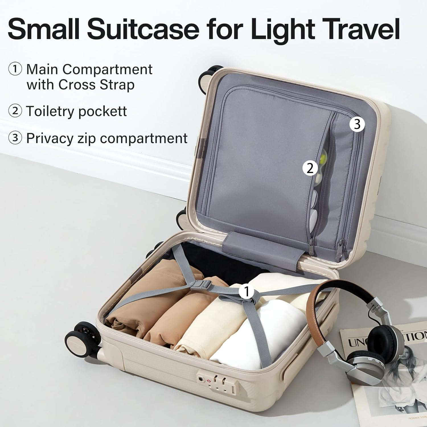 Detalle de Hanke 14 inch cabin suitcase, 23L