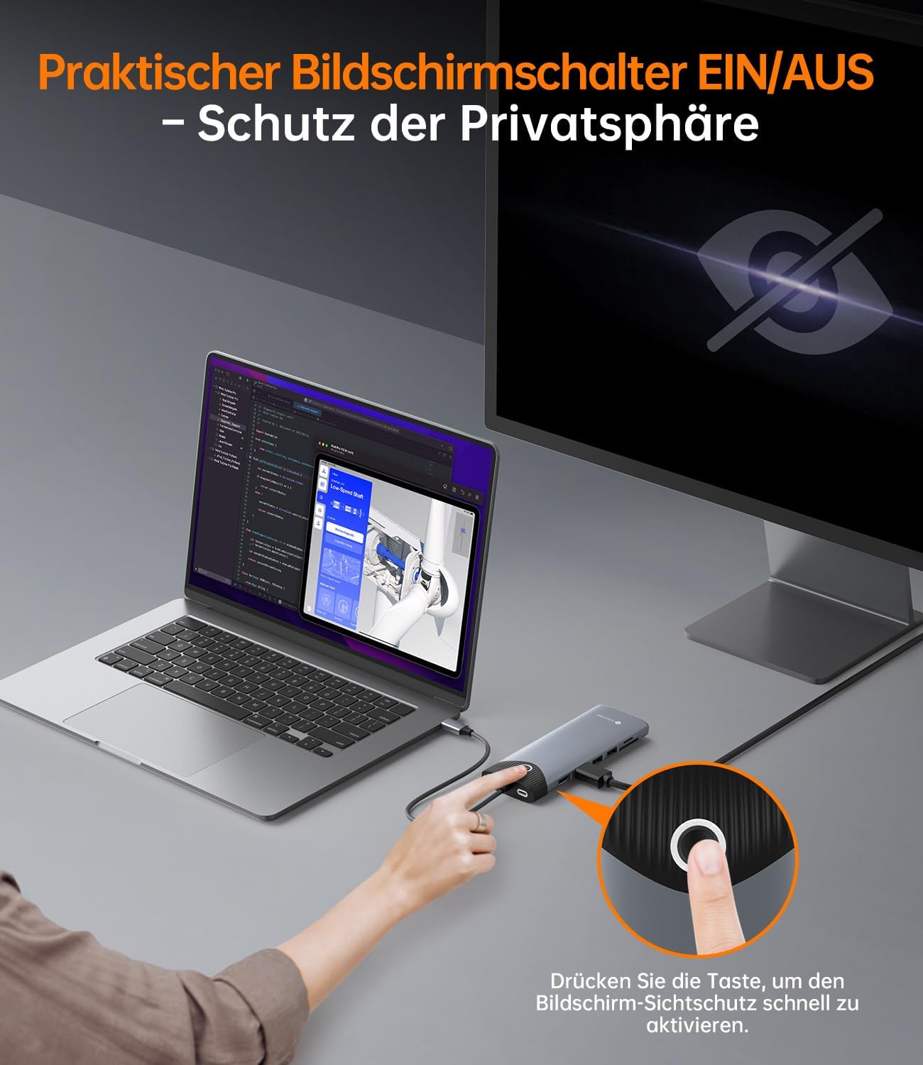 Thumbnail 5 de NOVOO 15‑in‑1 USB‑C Dockingstation mit 2× 4K@60Hz, 100W PD & Triple Display