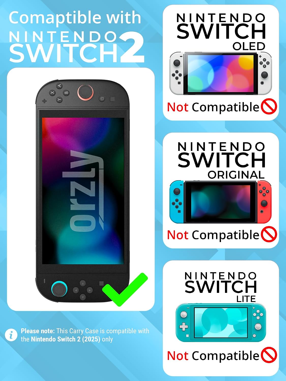 Detalle 2 de Orzly Étui Nintendo Switch 2