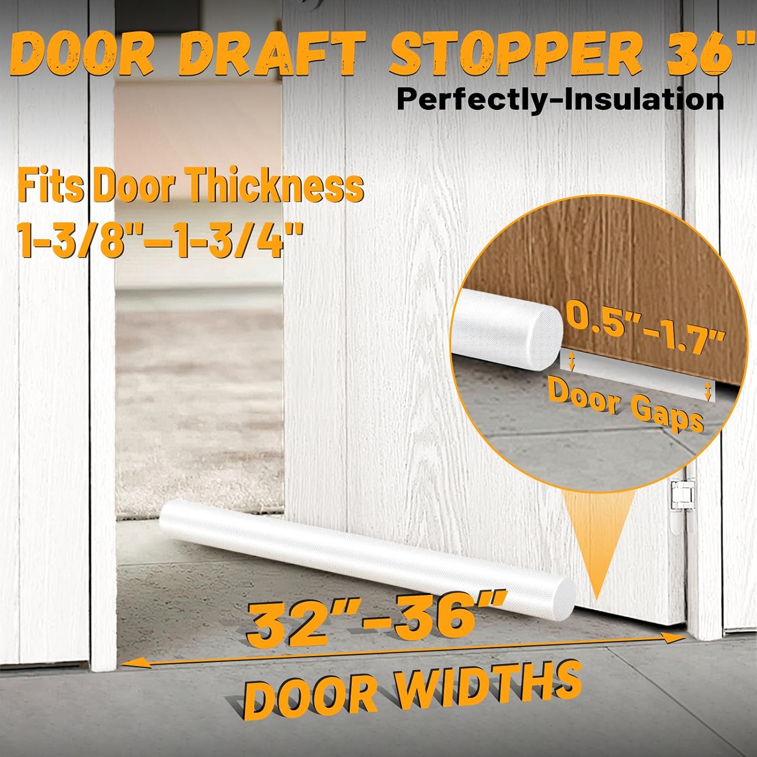 Thumbnail 1 de MAXTID Under Door Draft Stopper 36" 🏠