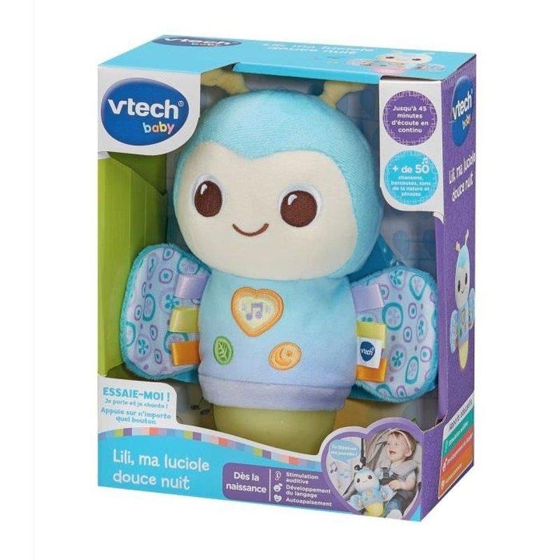 Detalle de Peluche Luz Nocturna VTech Lili Mi Luciérnaga 8 Colores Temporizador