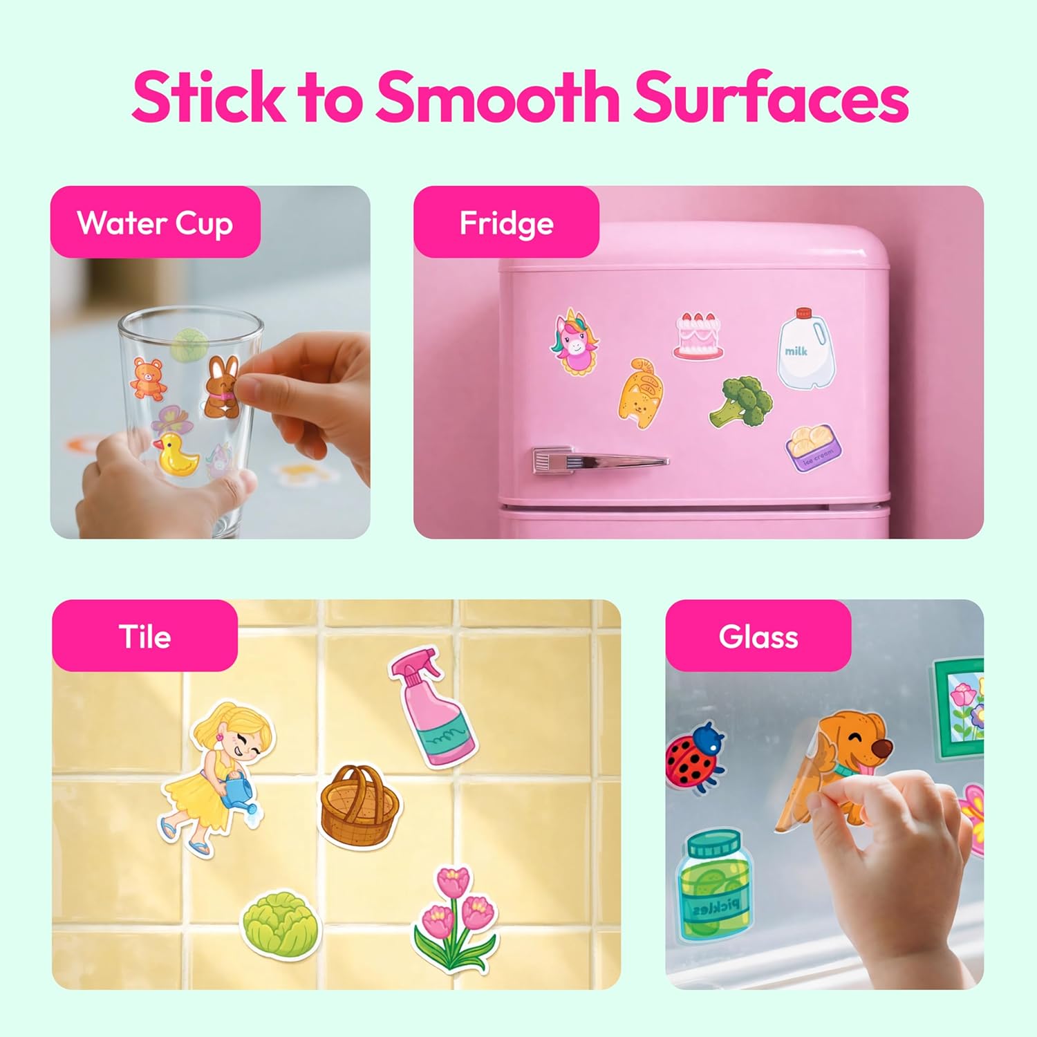 Detalle de Klever Kits Reusable Sticker Book: My Dream Home with 200+ Washable Stickers