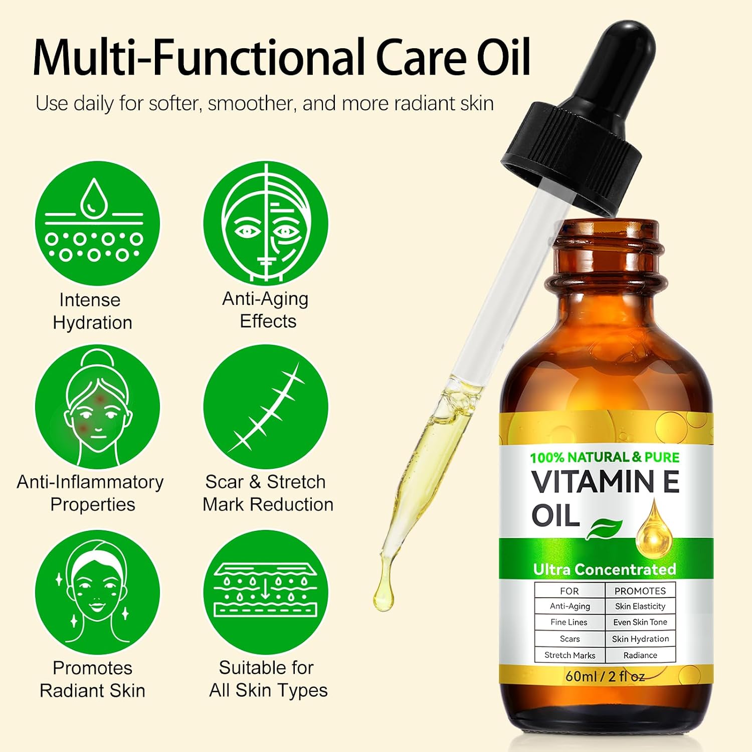 Detalle de flasture Vitamin E Oil 75,000 IU, 2 Fl Oz