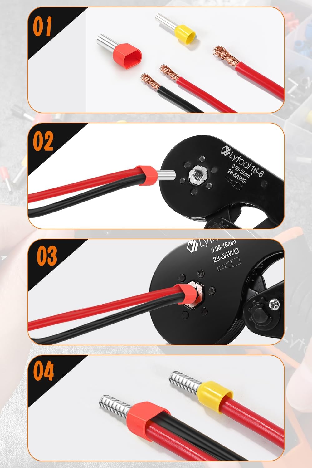 Thumbnail 4 de Lytool Pinza Crimpatrice Esagonale 0,08-16 mm²