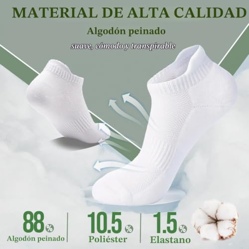 Thumbnail 2 de Wamicu 10 Pares Calcetines tobilleros hombre deporte corto algodón