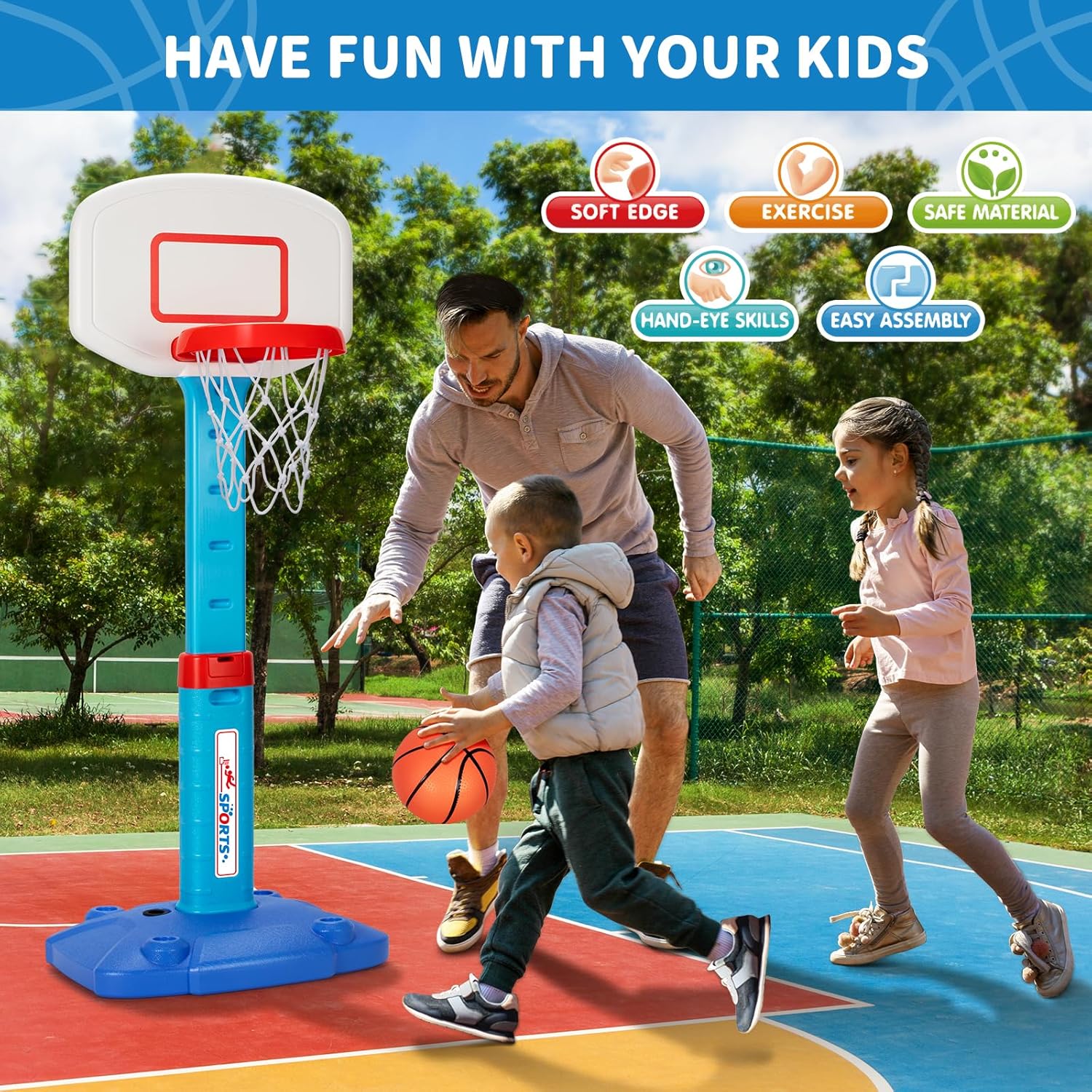 Thumbnail 4 de Toddler Adjustable Basketball Hoop 29.5–41.3 in