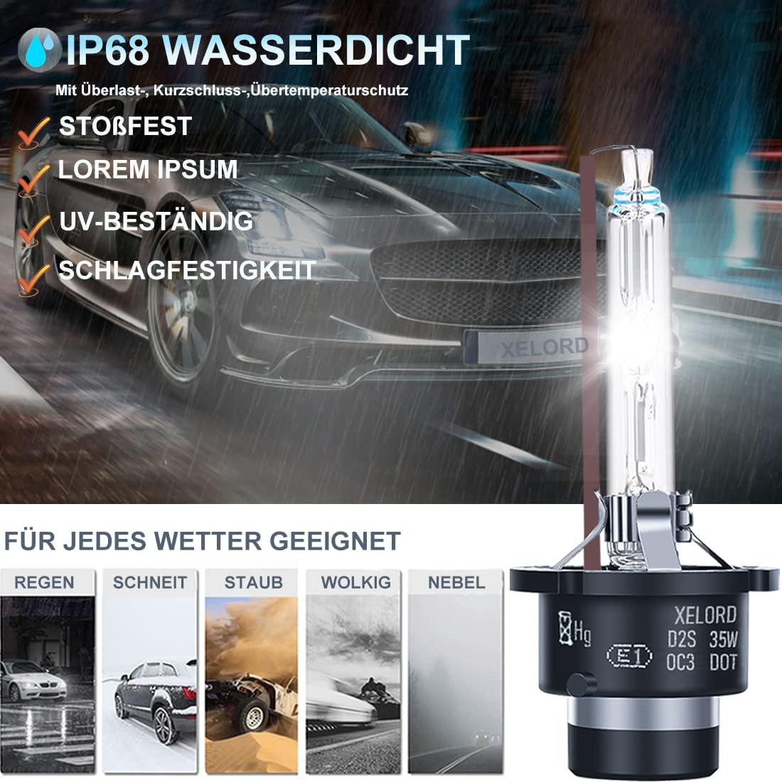 Detalle 1 de XELORD D2S Xenon Brenner 6000K 35W