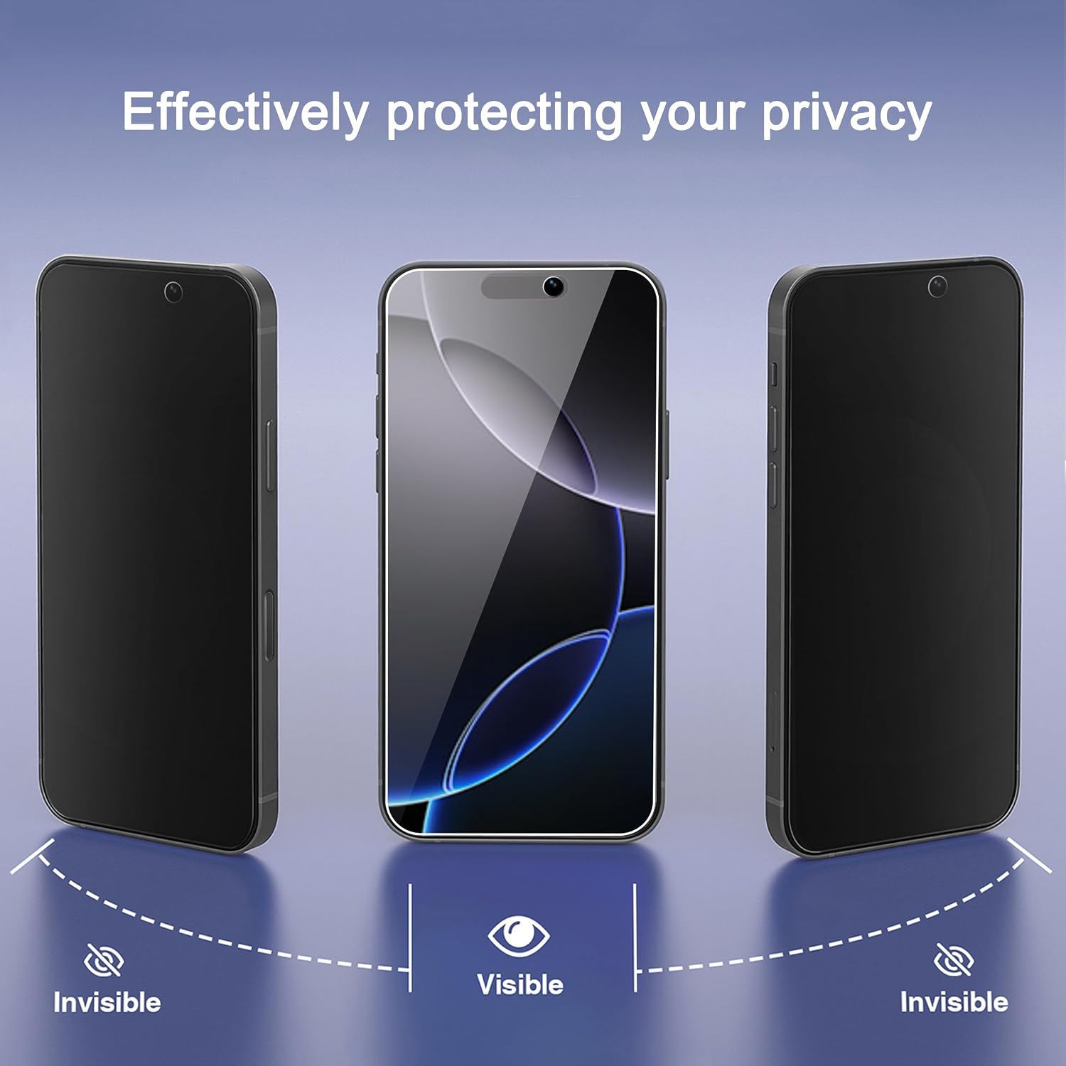 Thumbnail 1 de Ailun 3 Pack Privacy Screen Protector 6.9 inch