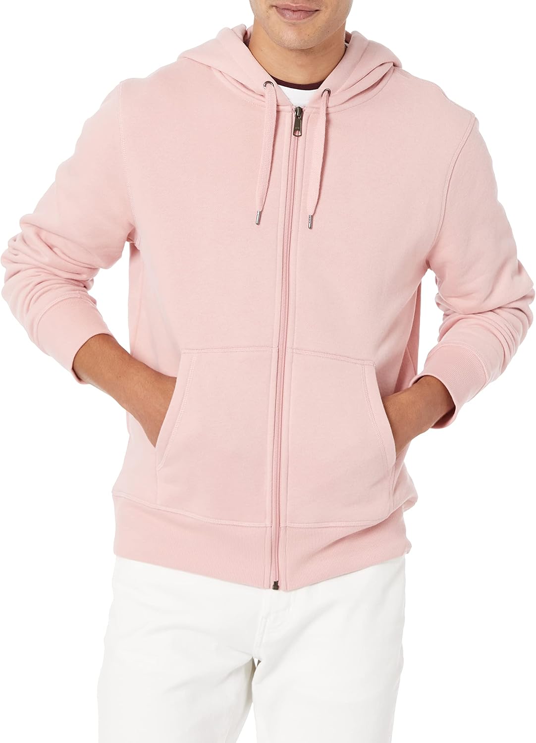 Detalle de Amazon Essentials Sweat à Capuche en Polaire Entièrement Zippé — Disponible en Grandes Tailles, Rose, XXL