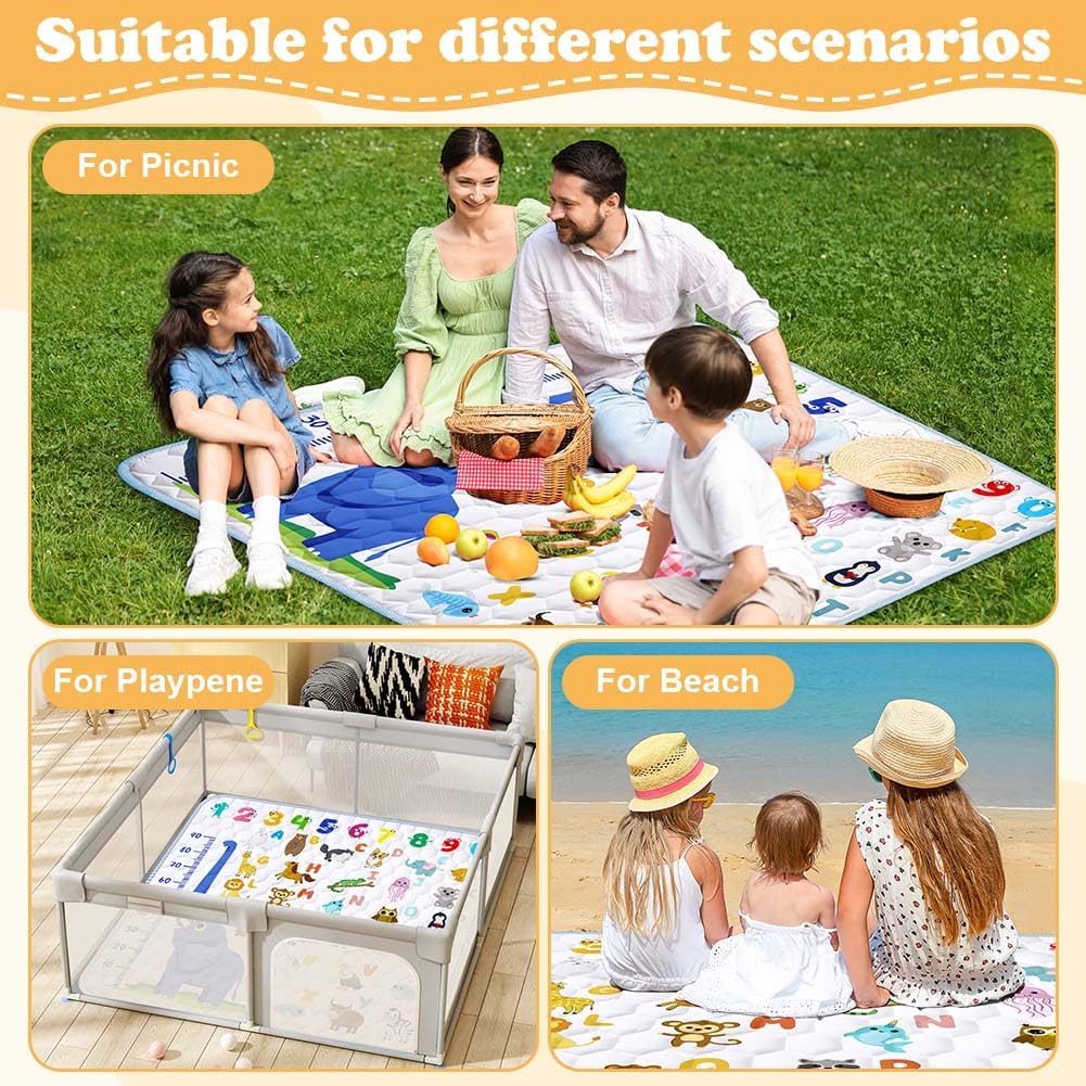 Detalle de Aolso Baby Play Mat Elephant, 127x127cm