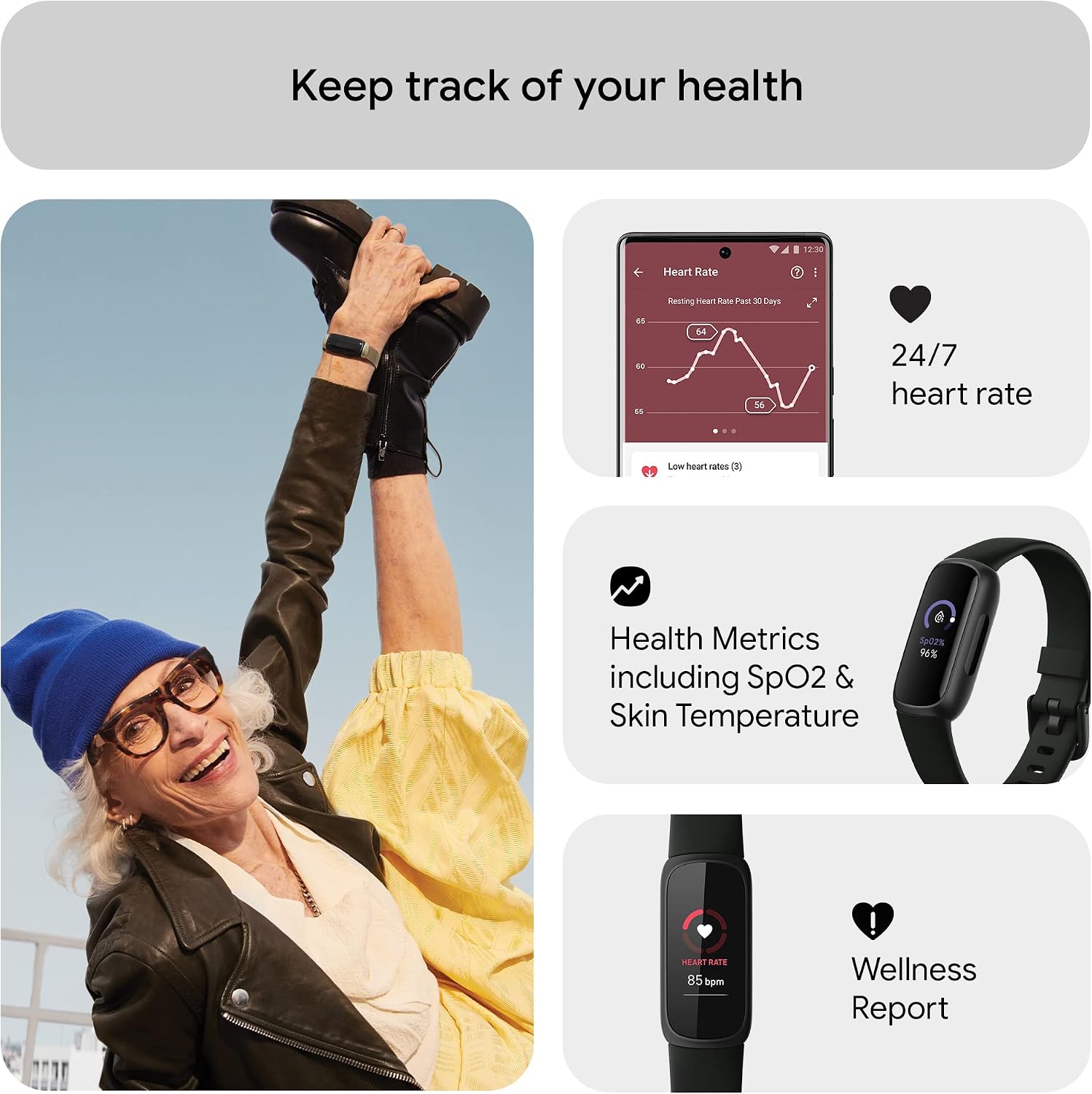 Detalle de Fitbit Inspire 3 Health and Fitness Tracker