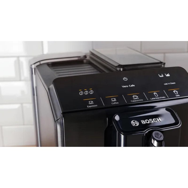 Detalle 2 de Bosch Serie 2 TIE20109 cafetera automática con molinillo y espumador, 1,4 L y 15 bares
