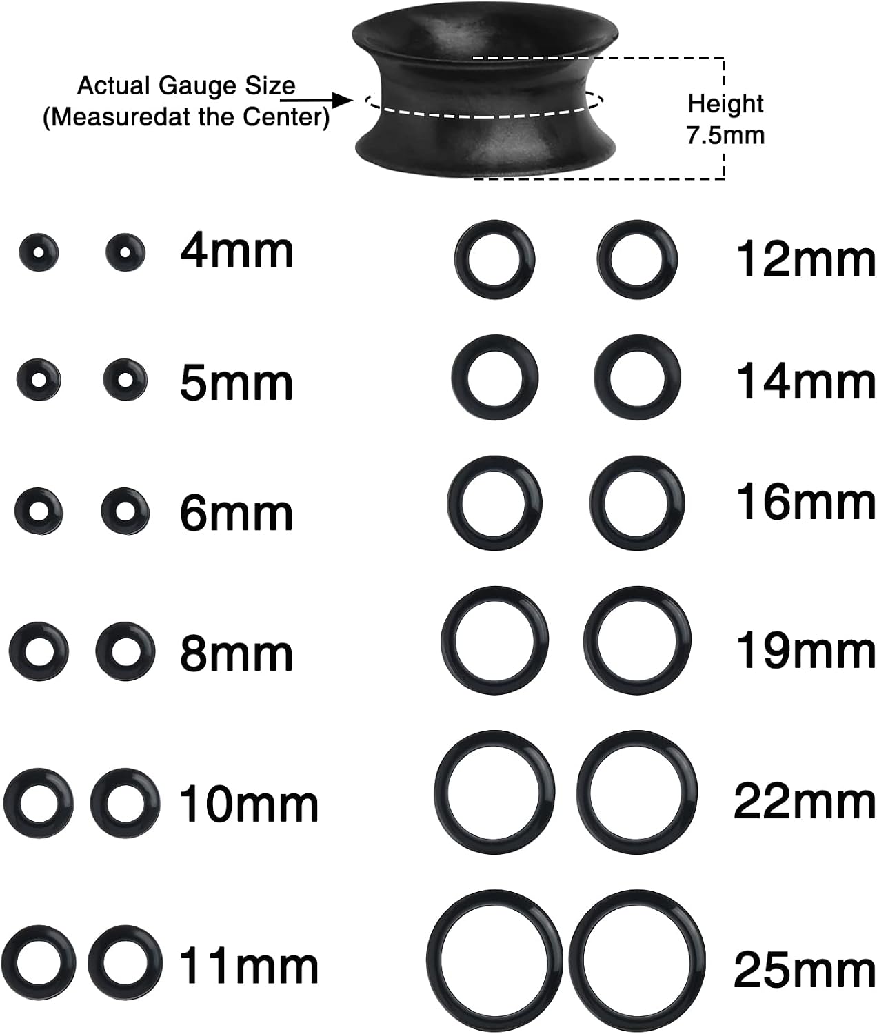 Detalle 2 de OUFER Silicone Ear Gauges